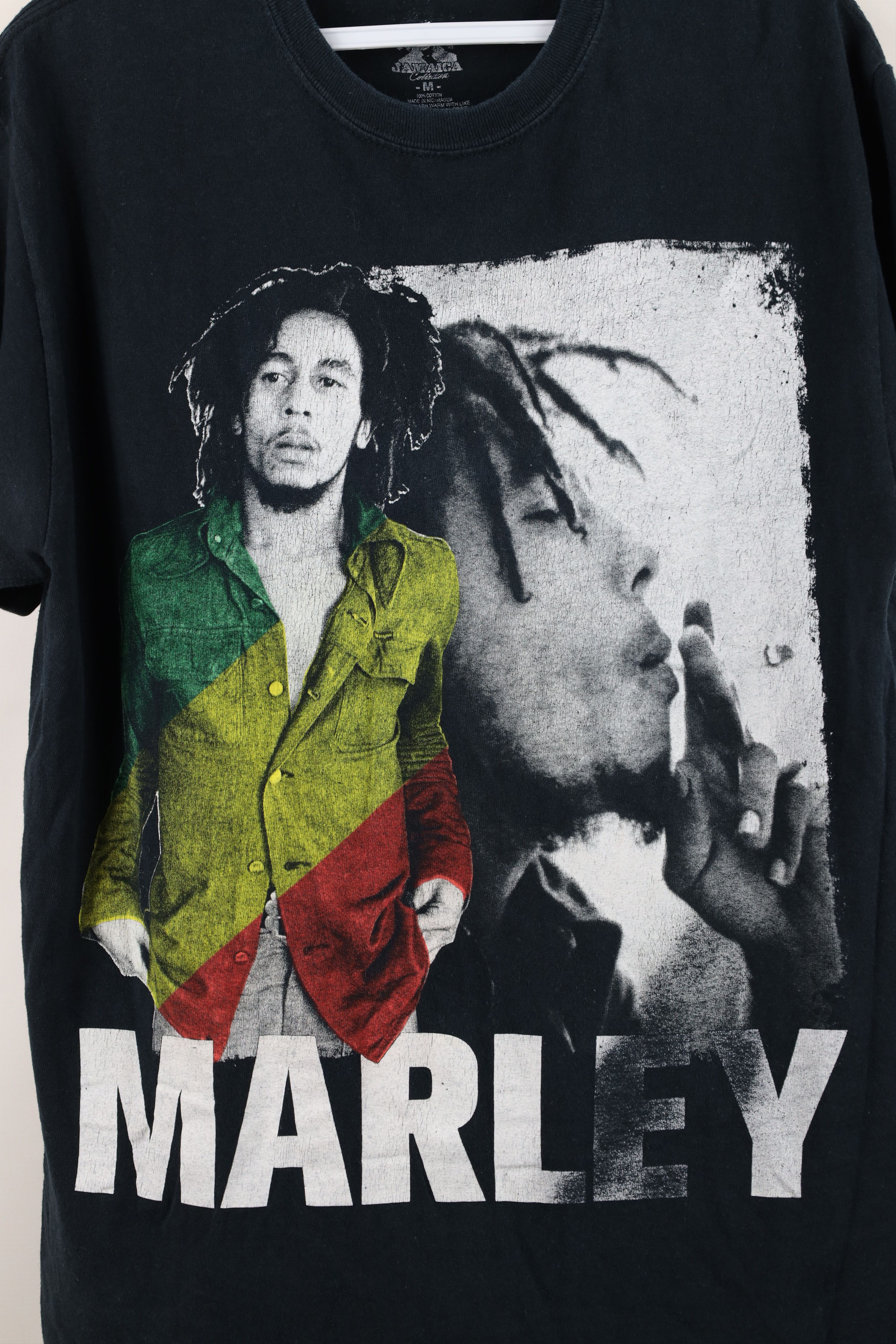 Vintage Vintage Y2K Streetwear Bob Marley Big Logo Rasta T-Shirt Size US M / EU 48-50 / 2 - 4 Thumbnail