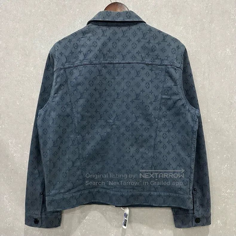 Louis Vuitton Louis Vuitton Blue print full print denim jacket Size US M / EU 48-50 / 2 - 2 Thumbnail