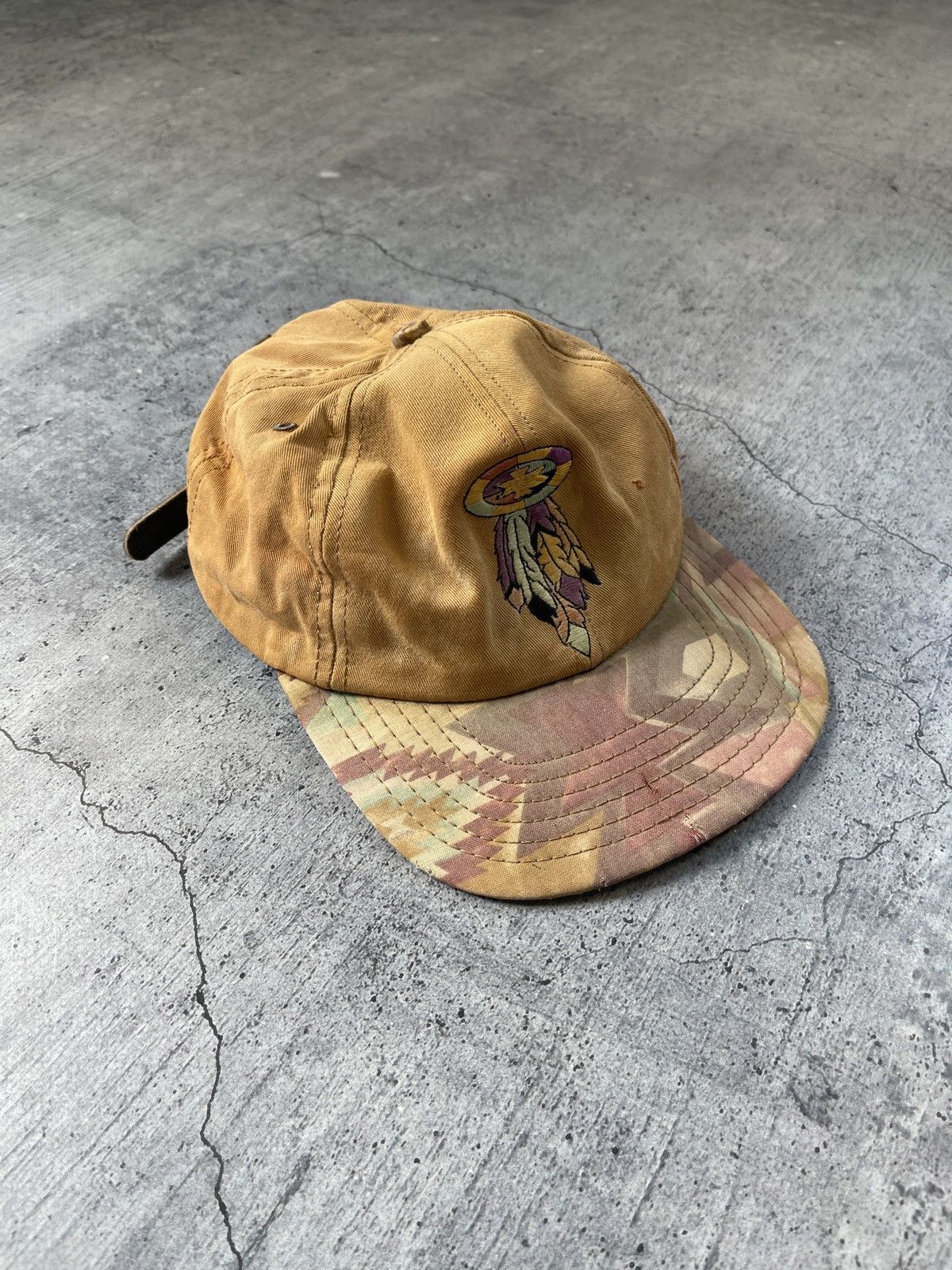 Japanese Brand × Vintage Vintage Hippie Kapital Destroyed cap Y2K drill Size ONE SIZE - 1 Thumbnail
