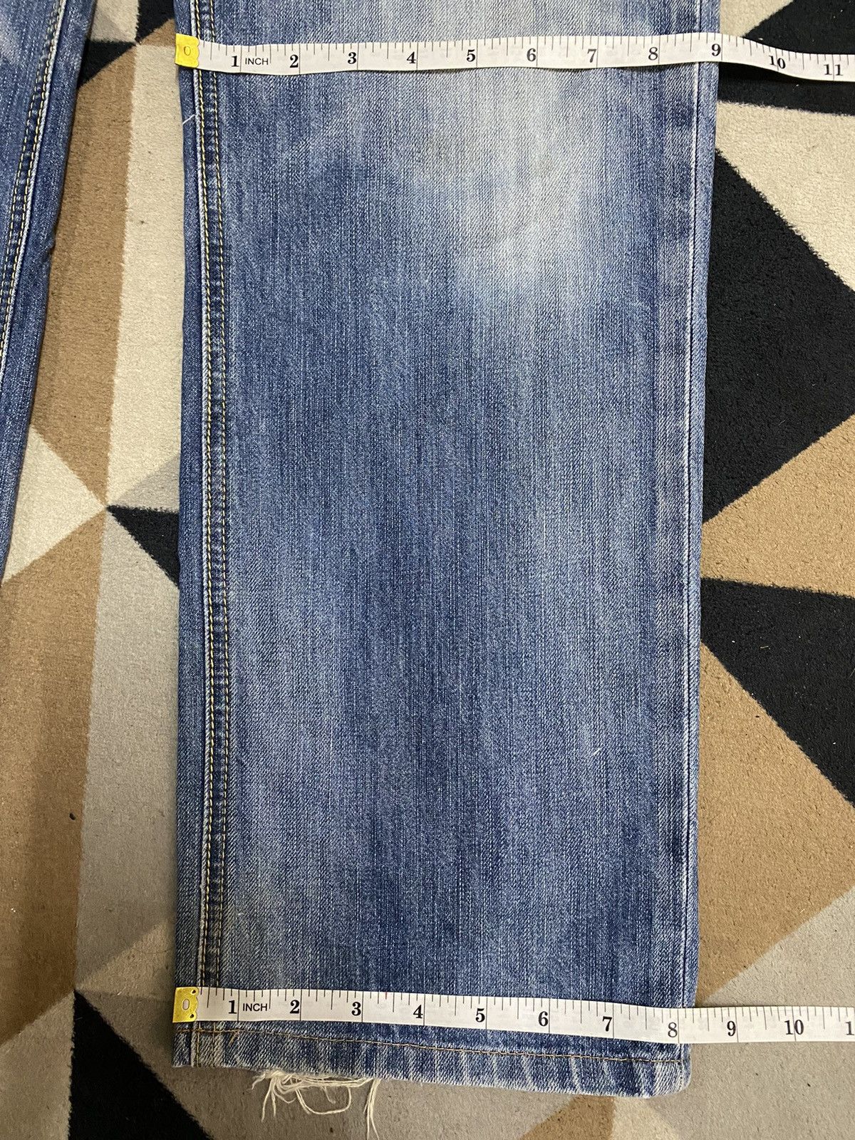 Old Navy Vintage Japanese Brands Navy Faded Wash Loose Jeans Size US 32 / EU 48 - 11 Thumbnail