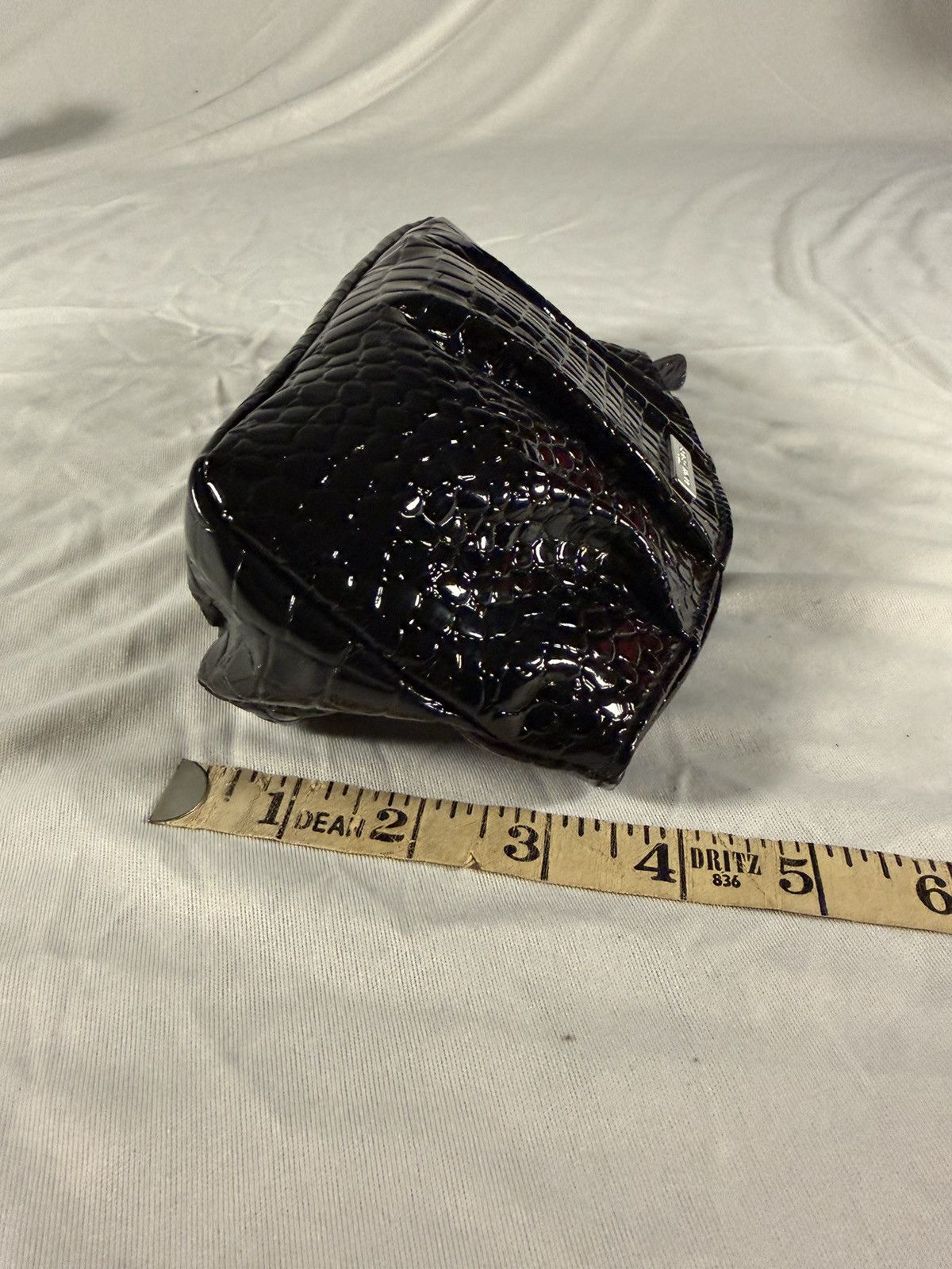 Giorgio Armani Giorgio Armani Parfum Clutch Travel Bag Black Patent Leather Size ONE SIZE - 10 Thumbnail