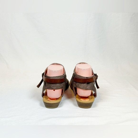 Other Blowfish Malibu Balla Brown Canvas Leather Gladiator Sandals Size US 7 / IT 37 - 5 Thumbnail