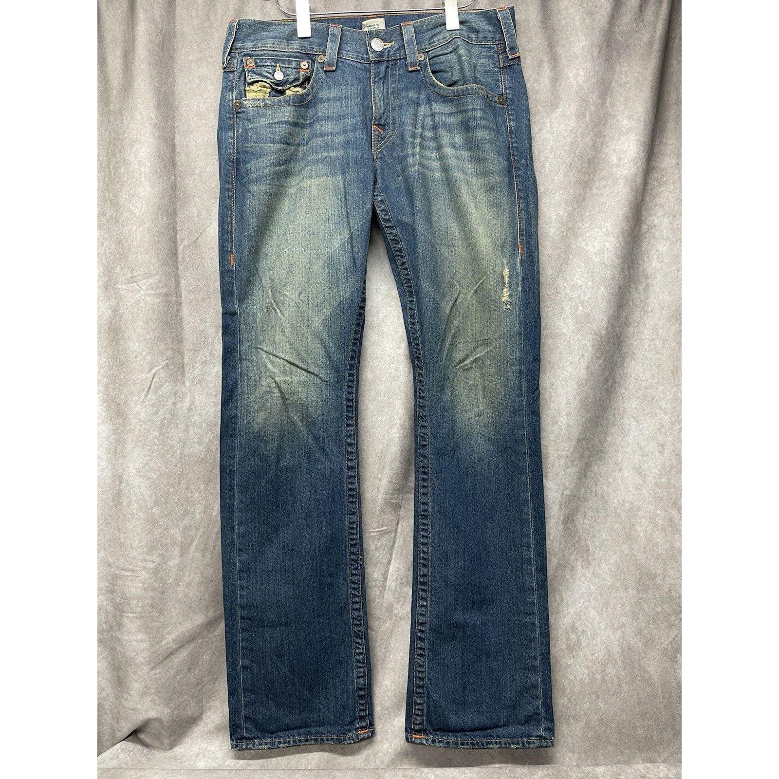 True Religion True Religion Section Straight Pants Jeans Washed Blue Camo Size US 32 / EU 48 - 6 Thumbnail