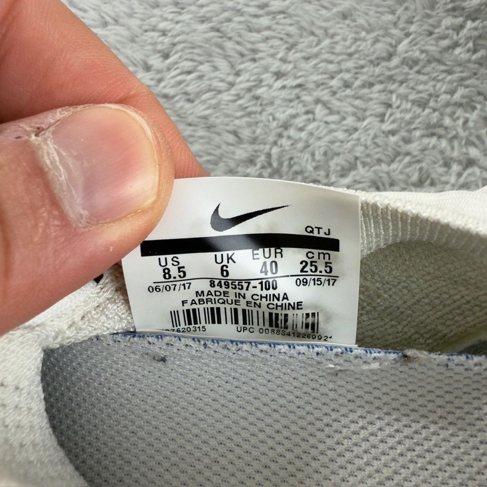 Nike Nike VaporMax FlyKnit White Christmas Athletic Shoes Women’ Size US 8.5 / IT 38.5 - 2 Thumbnail