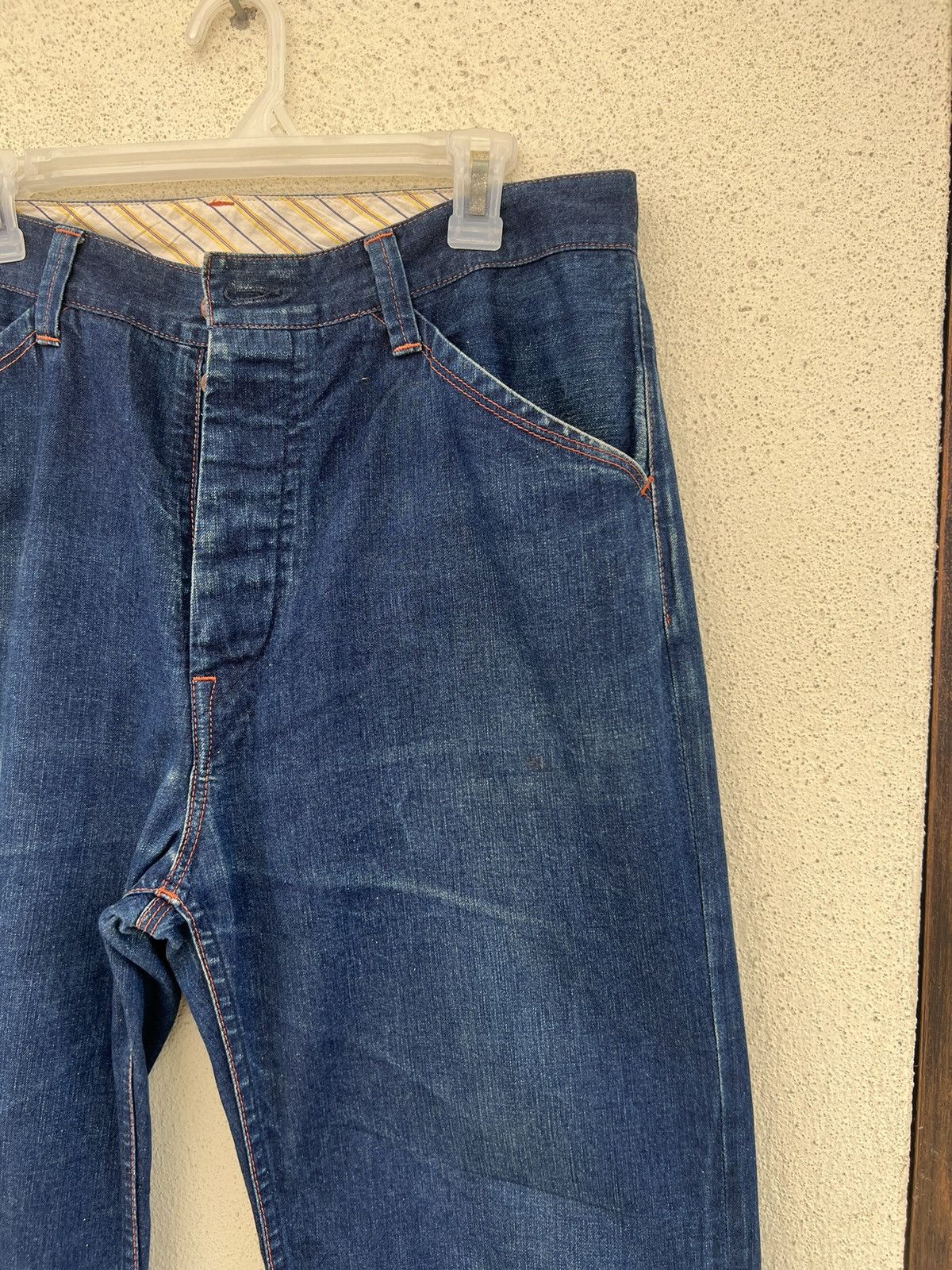 Hiroshi Kato KATO Japan Faded Indigo Denim Work Pant Size US 34 / EU 50 - 10 Thumbnail