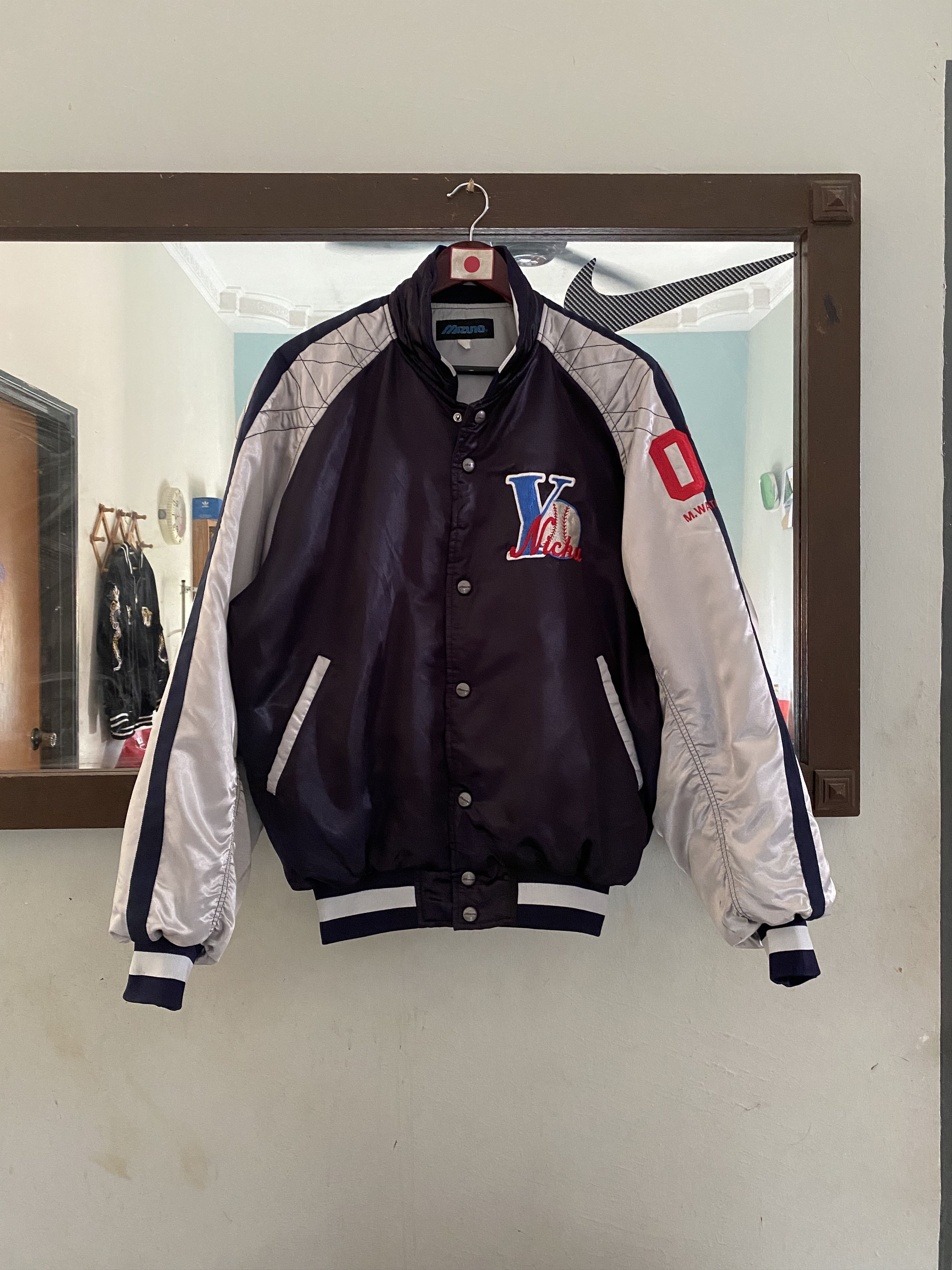 MLB Vintage Mizuno Nichu Baseball Jacket Size US XL / EU 56 / 4 - 1 Thumbnail
