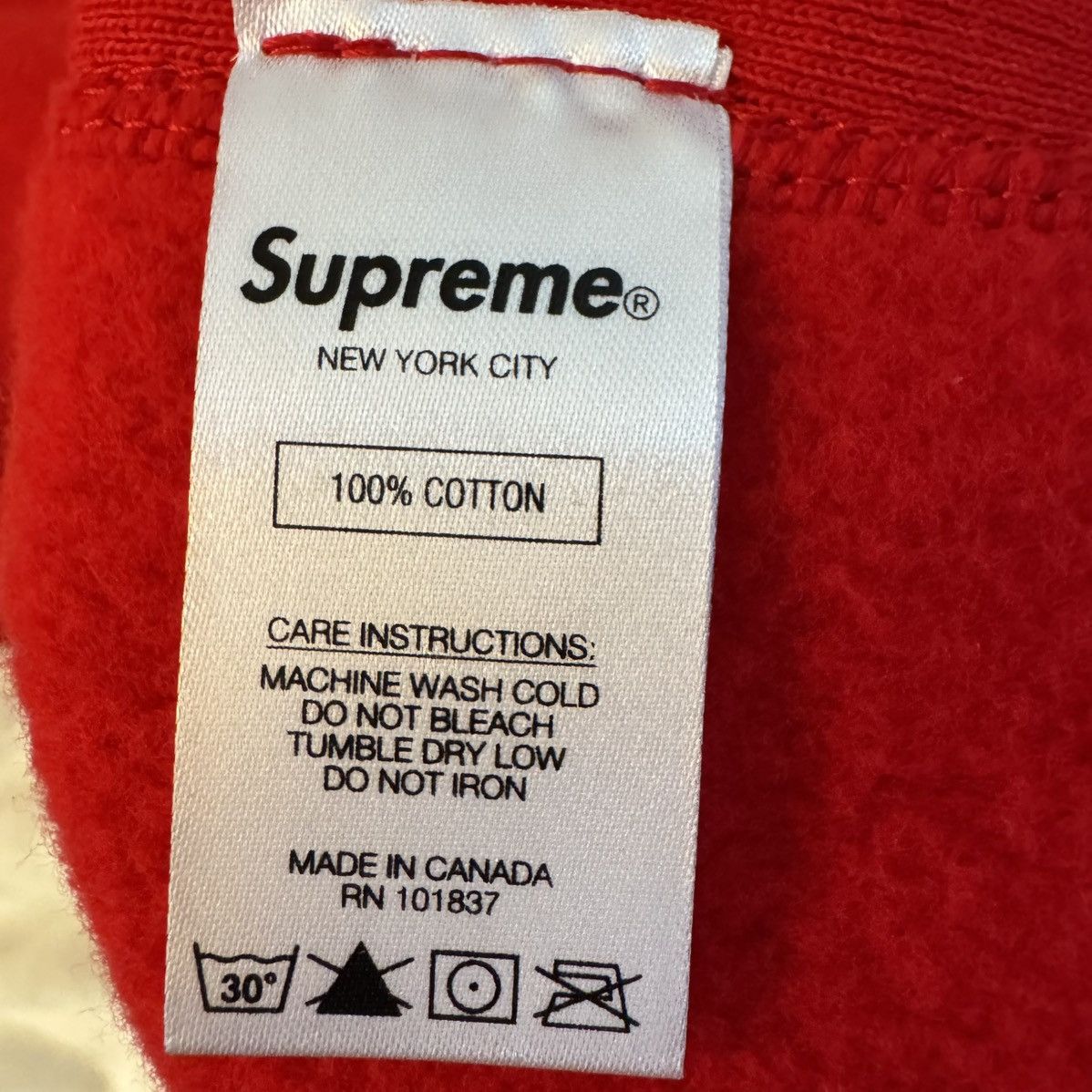 Supreme Supreme Micro Logo Hoodie Size US XL / EU 56 / 4 - 7 Thumbnail
