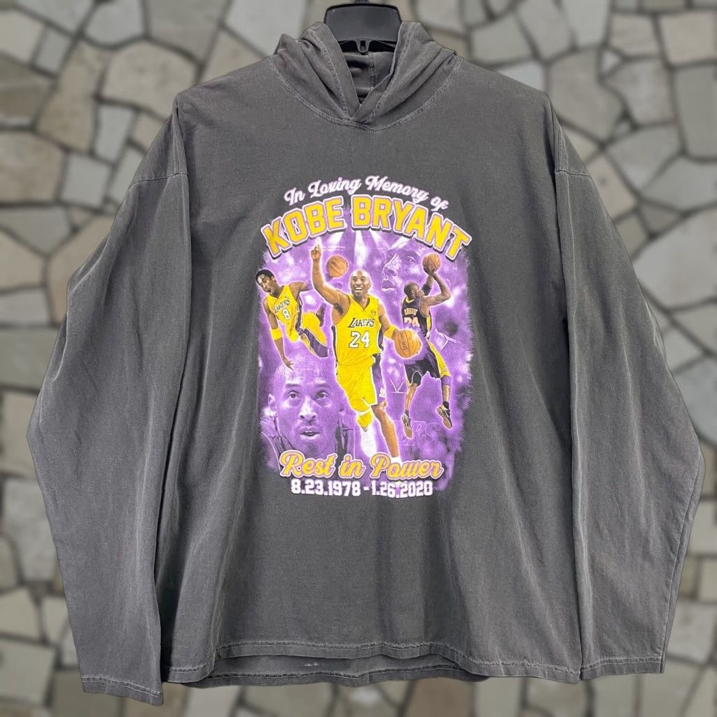 Comfort Colors Kobe Bryant Commemorative T-Shirt Hoodie Men 2XL