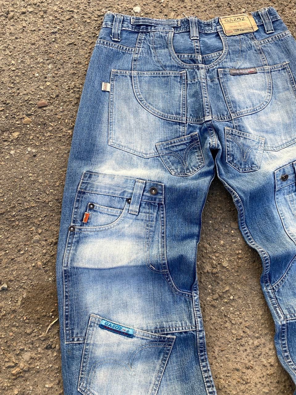 Japanese Brand × Vintage Gazoz Baggy pants Tornado Mart style y2k jeans Size US 32 / EU 48 - 11 Thumbnail