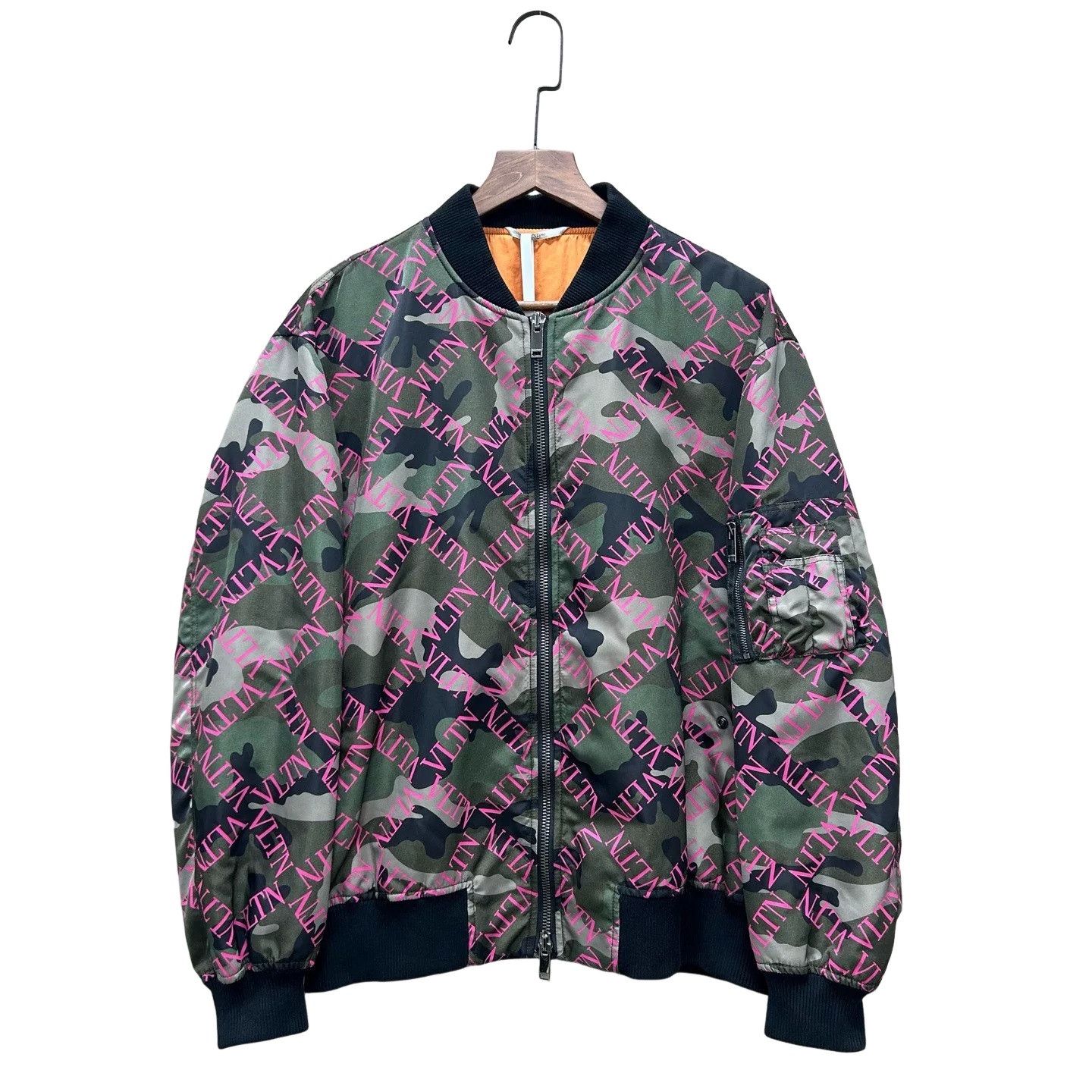 Valentino Valentino VLTN Camo Bomber Jacket Size S Size US S / EU 44-46 / 1 - 1 Thumbnail