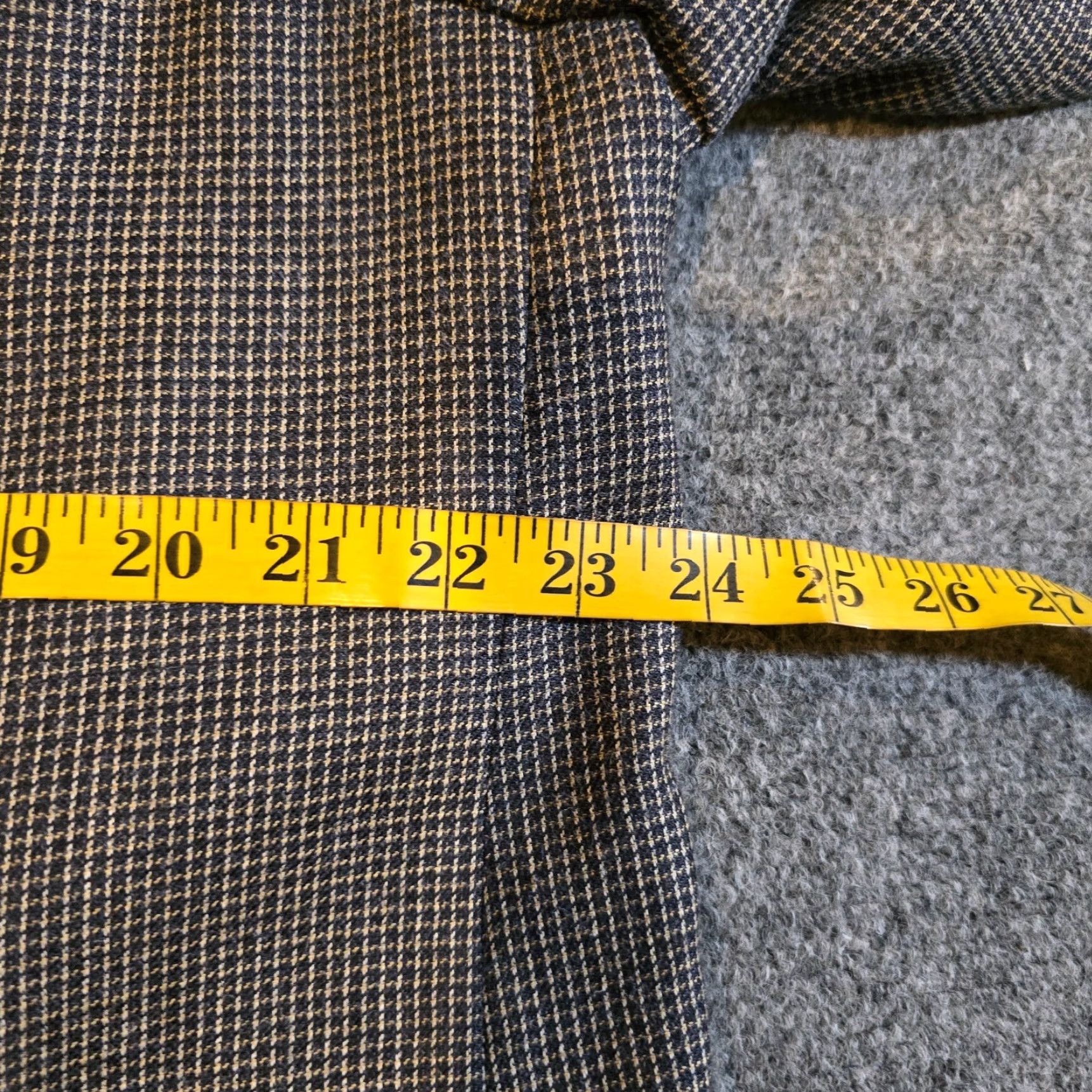 Joseph Abboud Joseph Abboud Blazer Men 46 Gray Wool Silk Tweed 3 Button Career Sport Coat Jacket Coat Blazer Size 46R - 6 Thumbnail