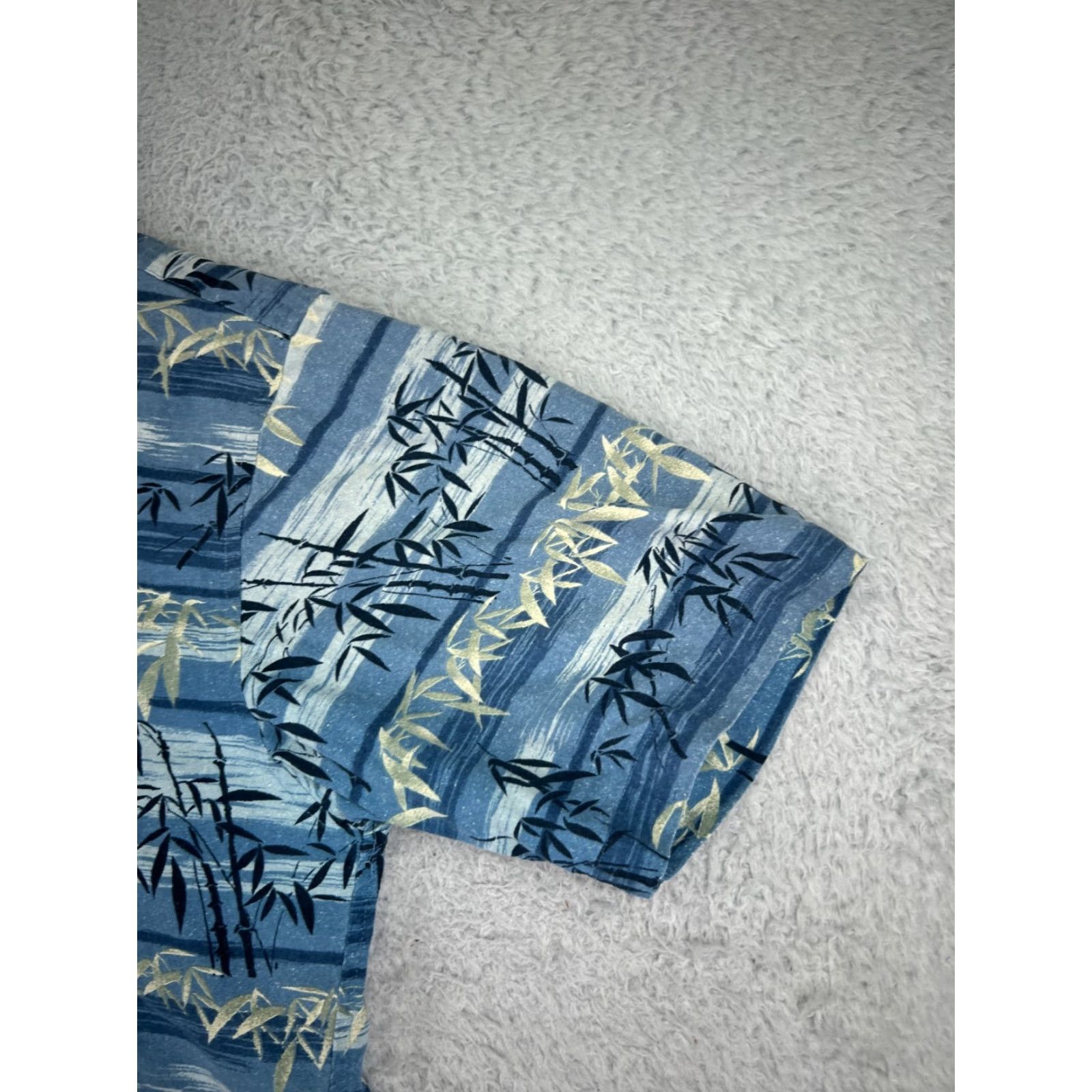 Vintage Summa Shirt Men XL Blue Palm Tree Silk Blend Short Sleeve Hawaiian Button-Up Casual Size US XL / EU 56 / 4 - 4 Thumbnail