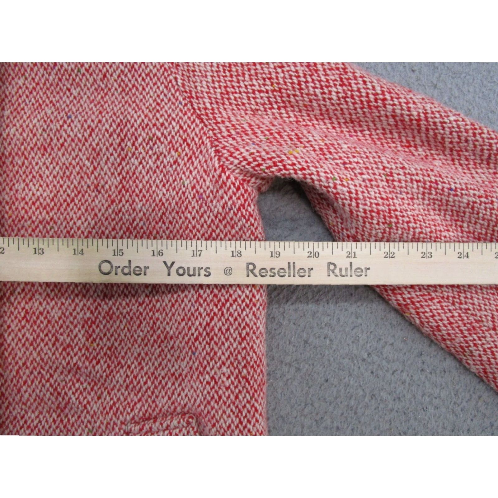 Express Express Women's Red Wool Blend Trench Coat Jacket - Size 6/5 Online Slim Fit Wool Coat Size M / US 6-8 / IT 42-44 - 7 Thumbnail