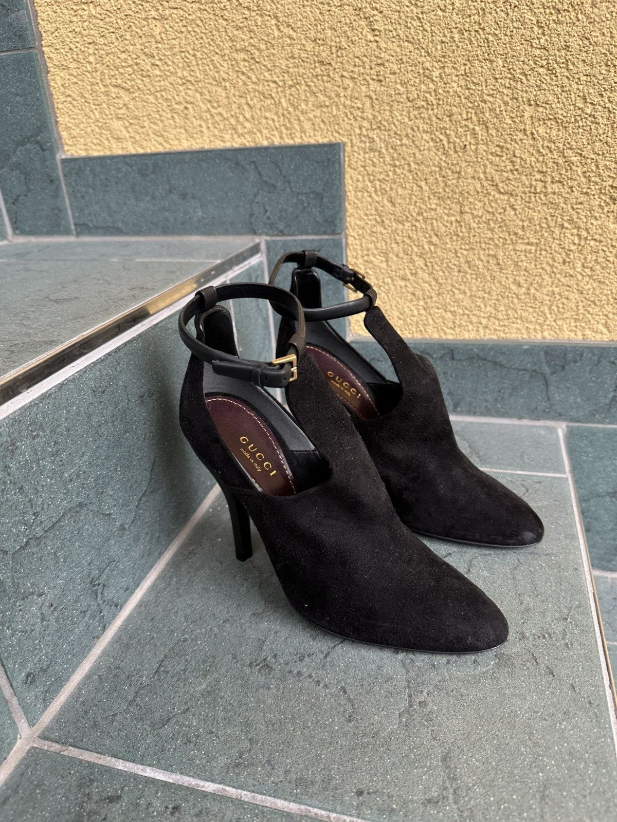 Gucci Gucci Heels Pumps Black Vintage Rare Luxury Shoes 36 US-5,5 Size US 5.5 / IT 35.5 - 2 Thumbnail