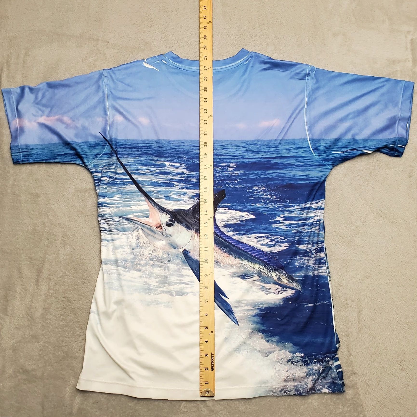 Alife VINTAGE Get A Life Shirt Mens Medium Blue Performance Salt Water Fishing Marlin TEE Size US M / EU 48-50 / 2 - 5 Thumbnail