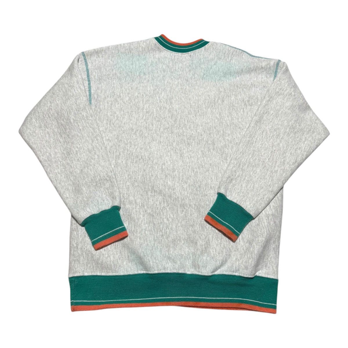 Vintage Vintage Miami Dolphins NFL Gray Sweatshirt Men's Large FLAW Size US L / EU 52-54 / 3 - 3 Thumbnail