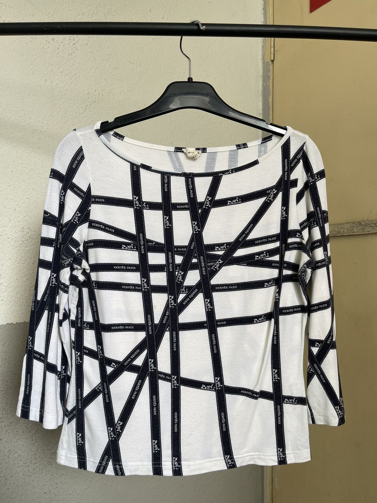Hermes Hermes Paris Ribbon Longsleeve Margiela Size L / US 10 / IT 46 - 1 Thumbnail