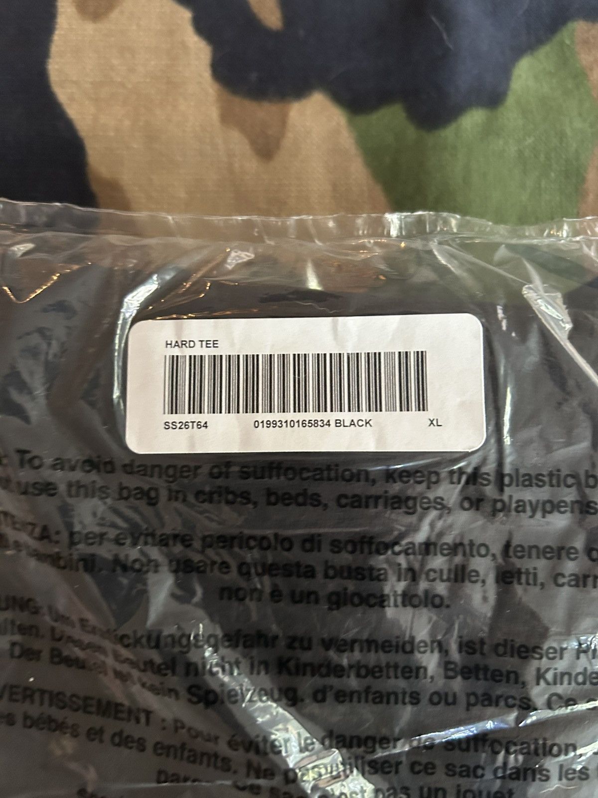 Supreme Supreme Hard Tee Black XL SS26 Size US XL / EU 56 / 4 - 6 Thumbnail