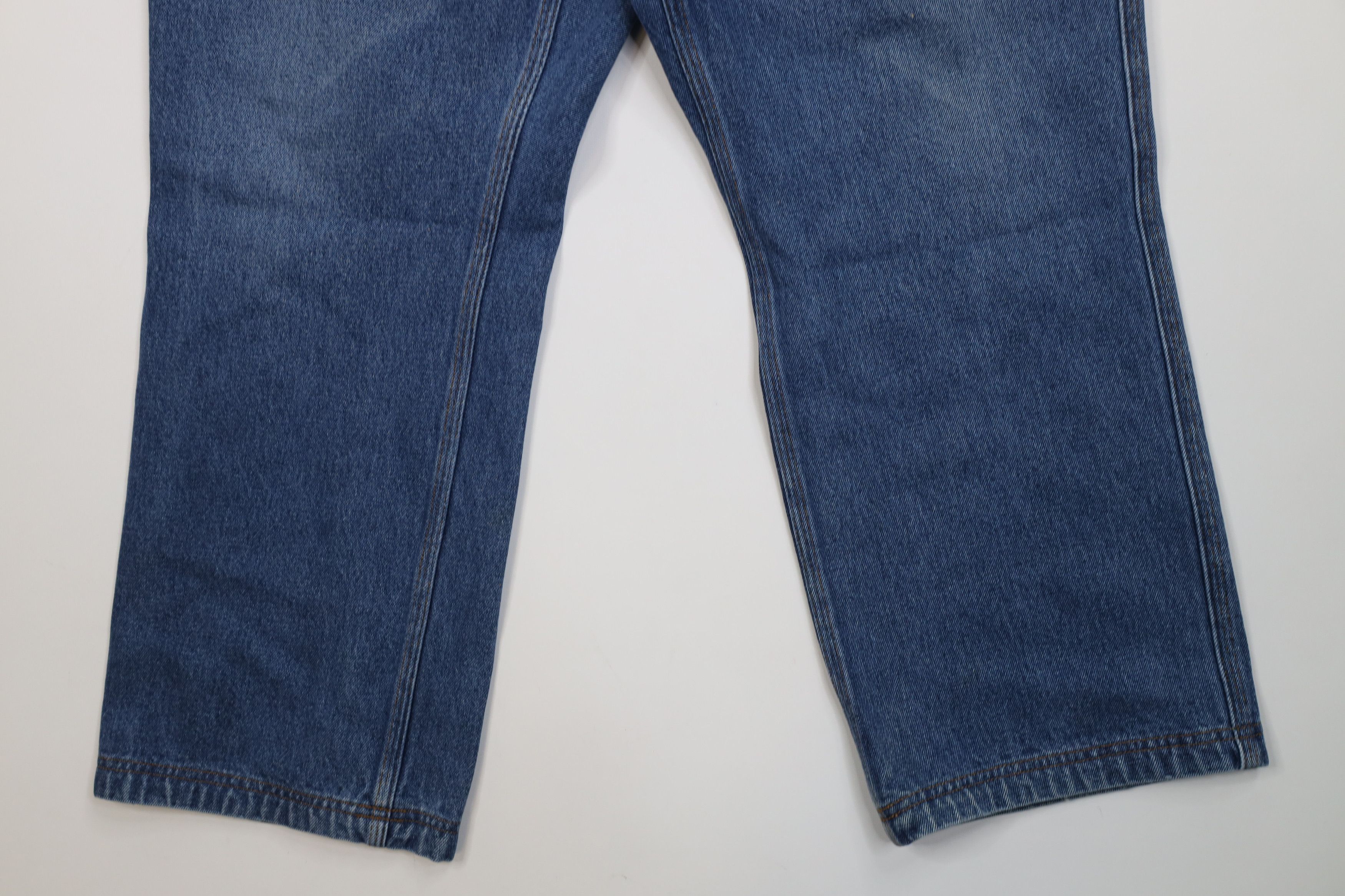 Duluth Trading Company Duluth Trading Co Workwear Wide Leg Denim Jeans Blue Cotton Size US 36 / EU 52 - 4 Thumbnail