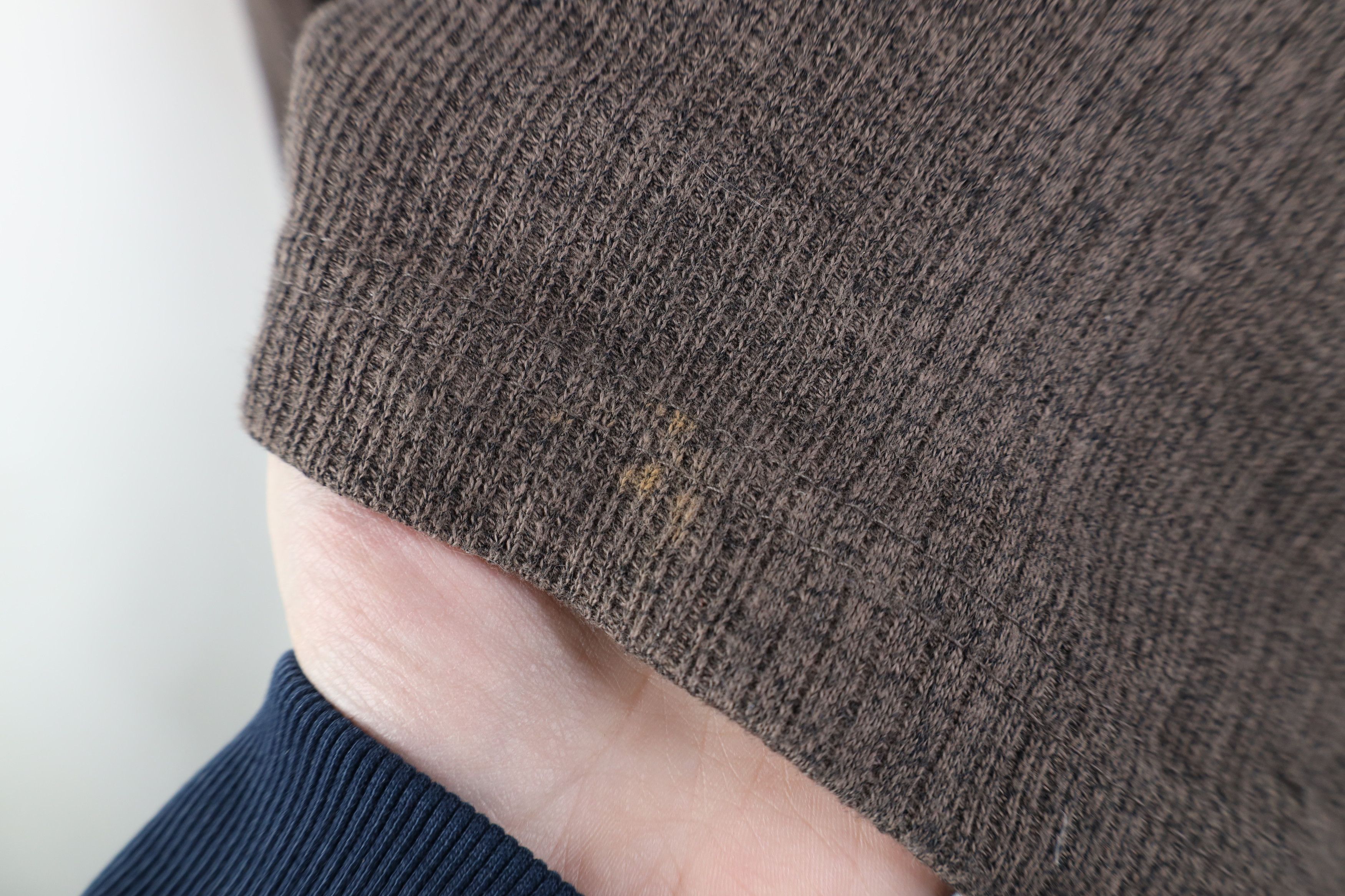 Vintage Vintage 90s Streetwear Ribbed Knit Long Sleeve Polo Brown Size US XL / EU 56 / 4 - 5 Thumbnail