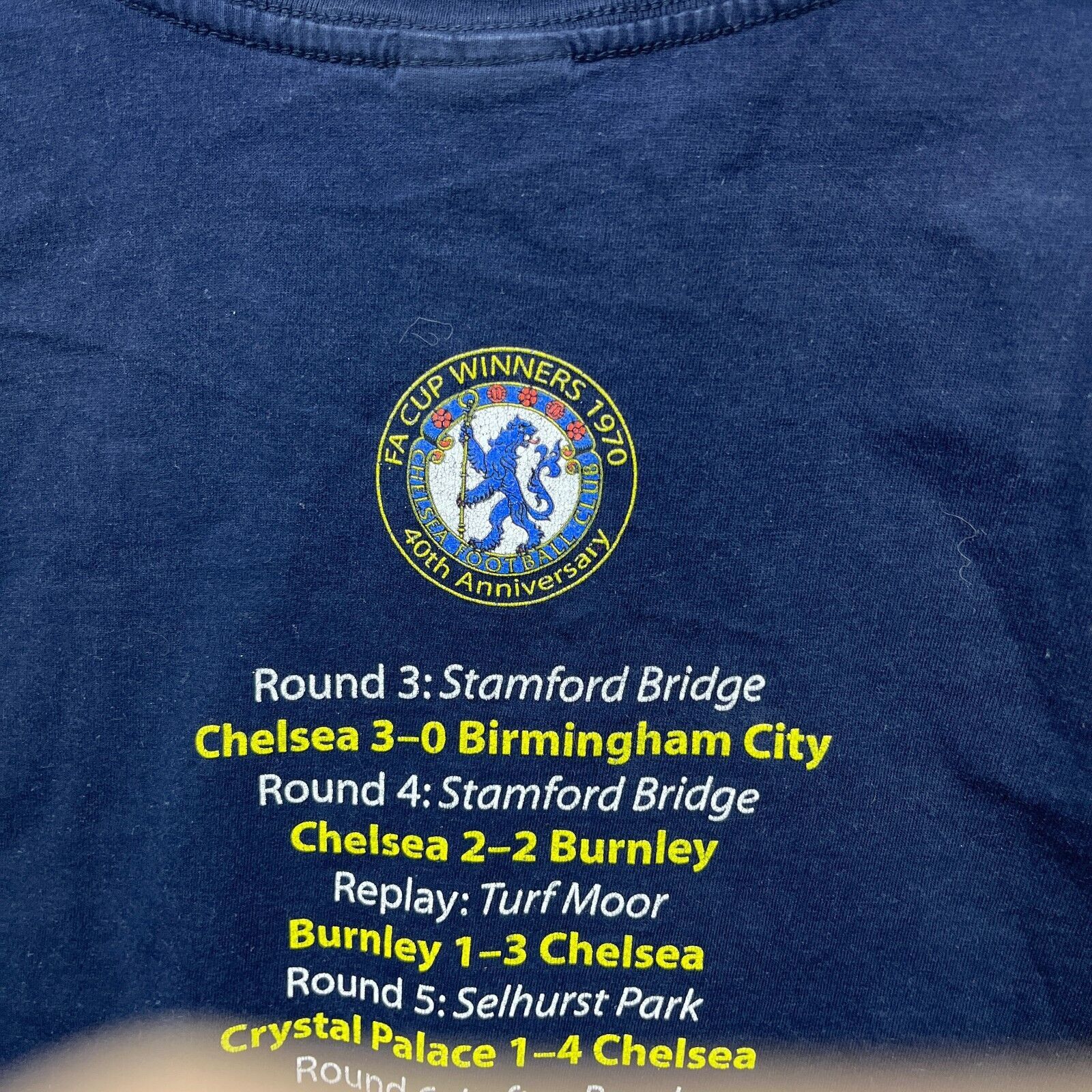 Vintage Vintage Chelsea Football Club Champions FA Cup Winners 1970 Size US L / EU 52-54 / 3 - 10 Thumbnail