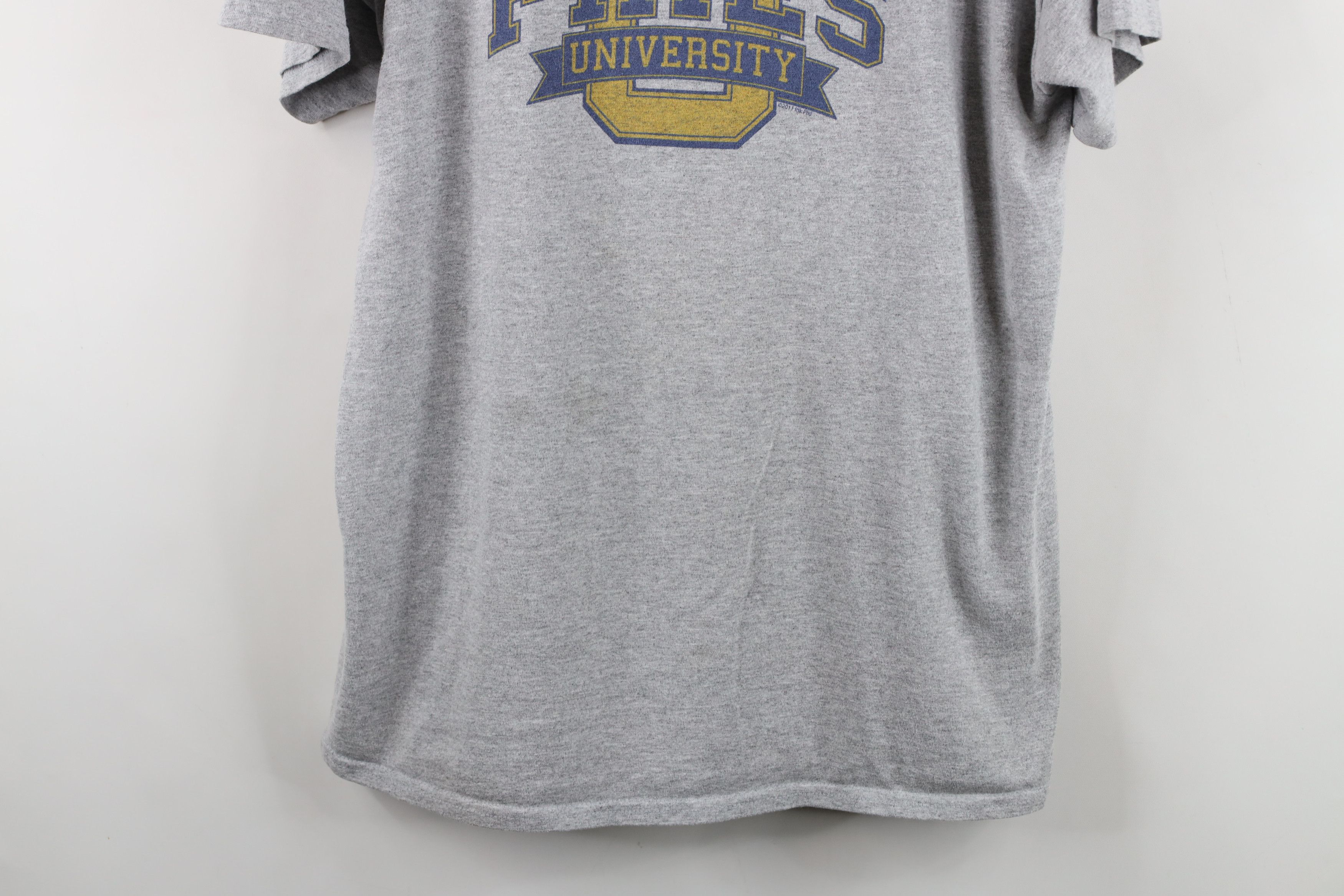 Vintage Vintage Fries University Short Sleeve T-Shirt Heather Gray Size US L / EU 52-54 / 3 - 3 Thumbnail