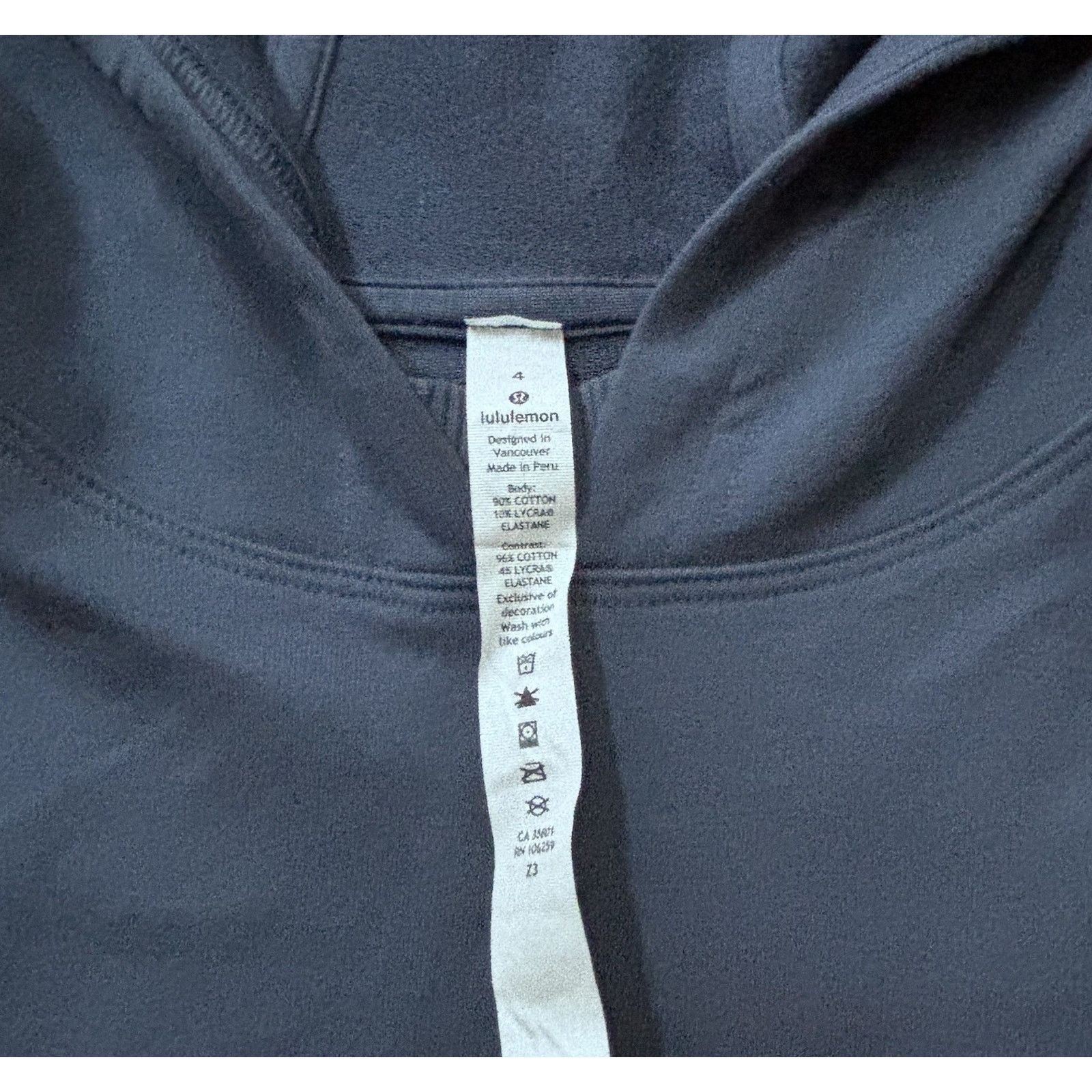 Lululemon Lululemon Ultra Cropped Hoodie Blue Gray Size 4 Crispy Tag Size S / US 4 / IT 40 - 7 Thumbnail