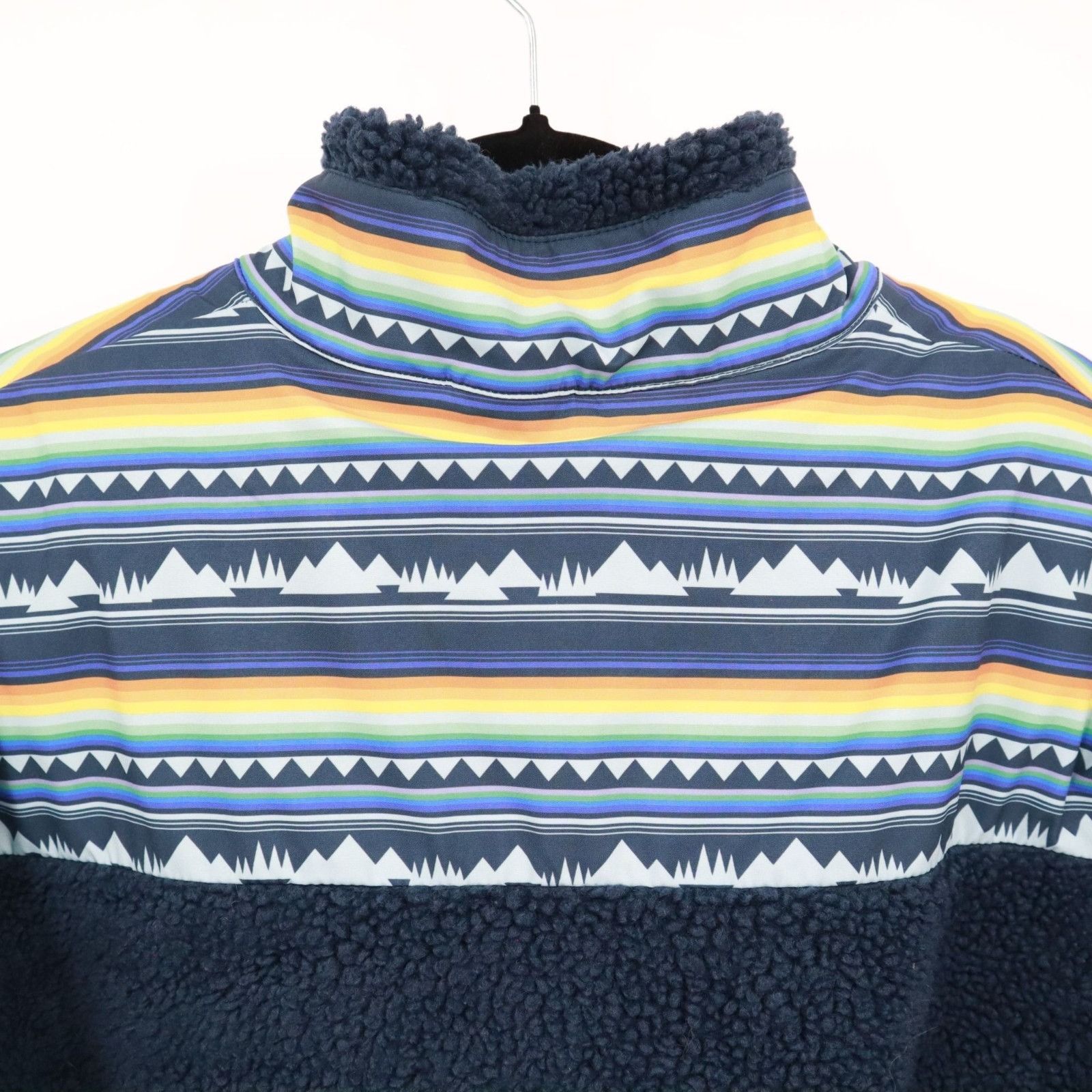 Other Hooey Sherpa Pullover Jacket Mens S Navy Boho Western Aztec Size US S / EU 44-46 / 1 - 14 Thumbnail