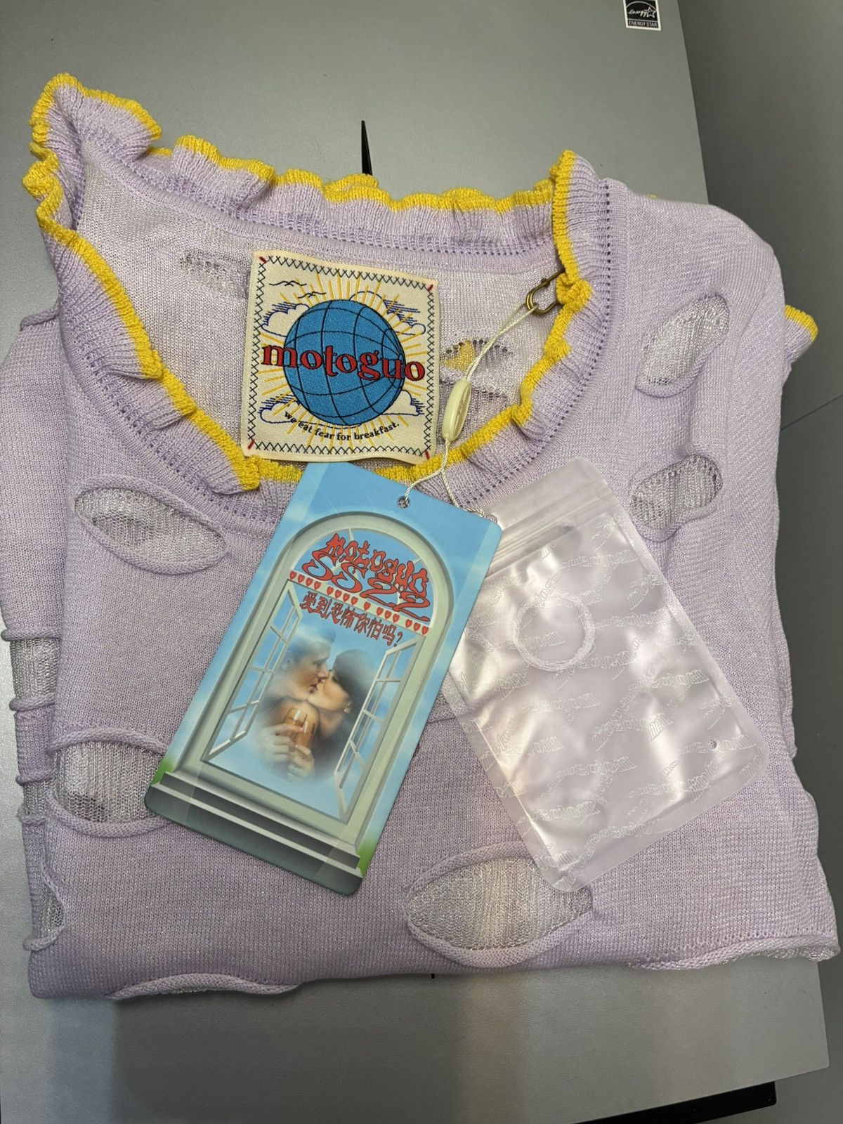 Other Motoguo - “Net Crape” Lavender Shirt Size S / US 4 / IT 40 - 3 Thumbnail
