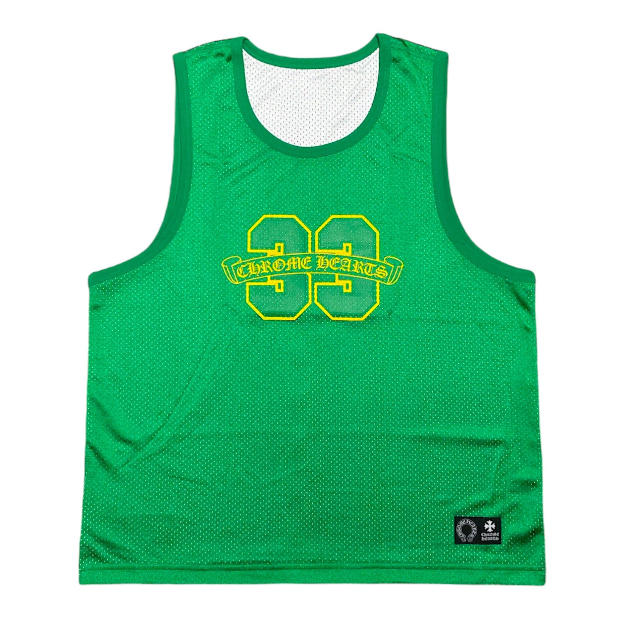 Sports Mesh Reversible Warmup Basketball Jersey Green