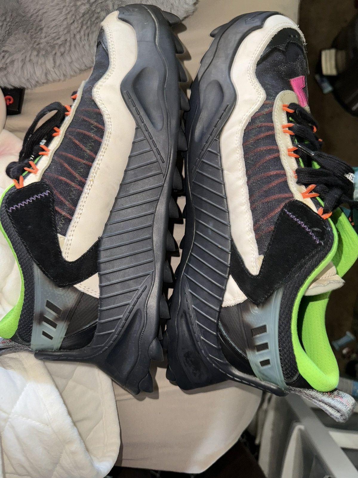 Off-White 🌸💗Off White Odsy-1000 Trainer “ BLACK PINK “💗🌸 Size US 7.5 / EU 40-41 - 6 Thumbnail