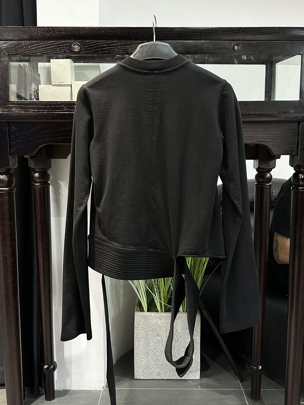 Rick Owens Drkshdw Rick Owens DRKSHDW Cropped Creatch Sweater Size US S / EU 44-46 / 1 - 2 Thumbnail