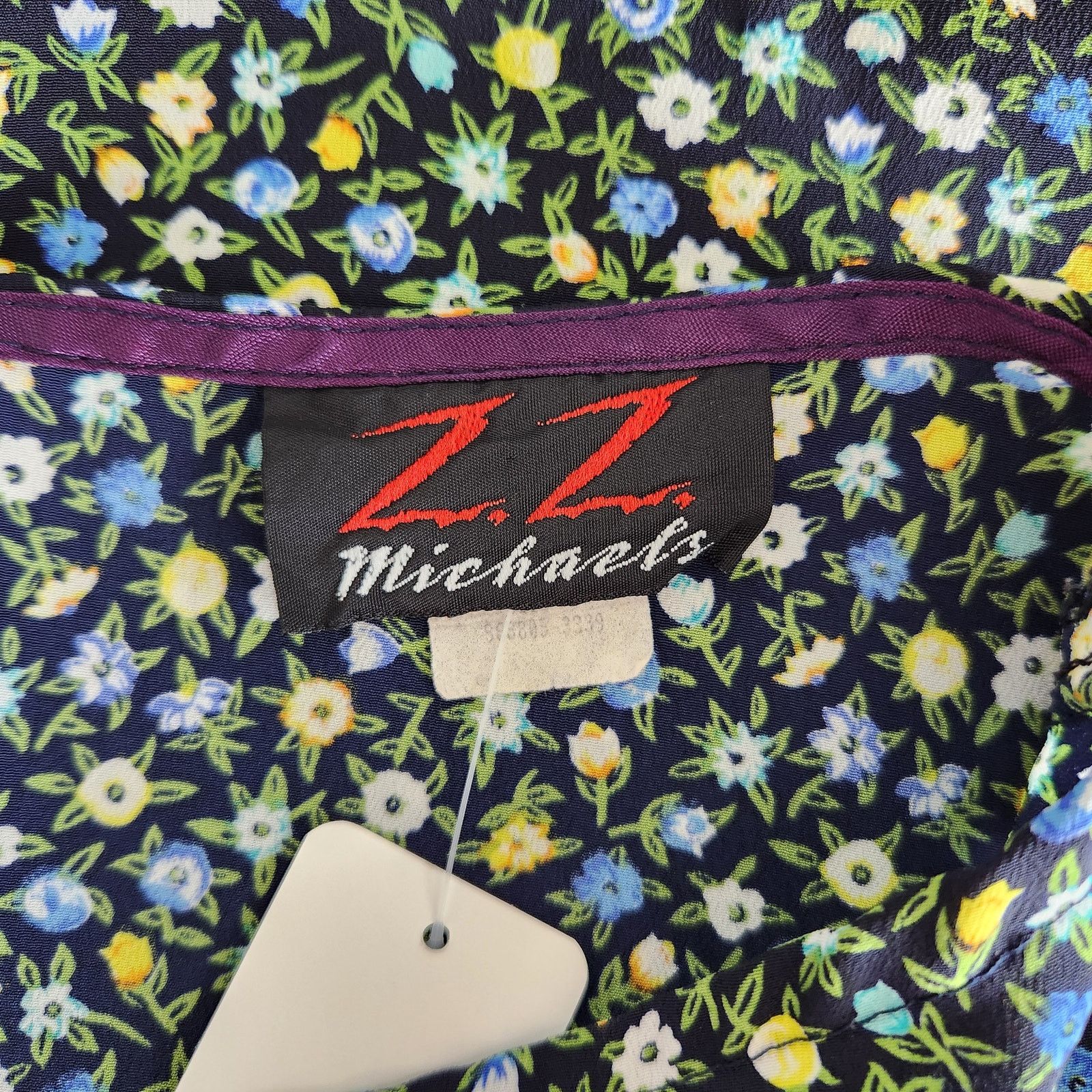 Vintage Vintage Black Ditsy Floral Mini Skirt High Rise Vintage 2 Size 27" / US 4 / IT 40 - 6 Thumbnail