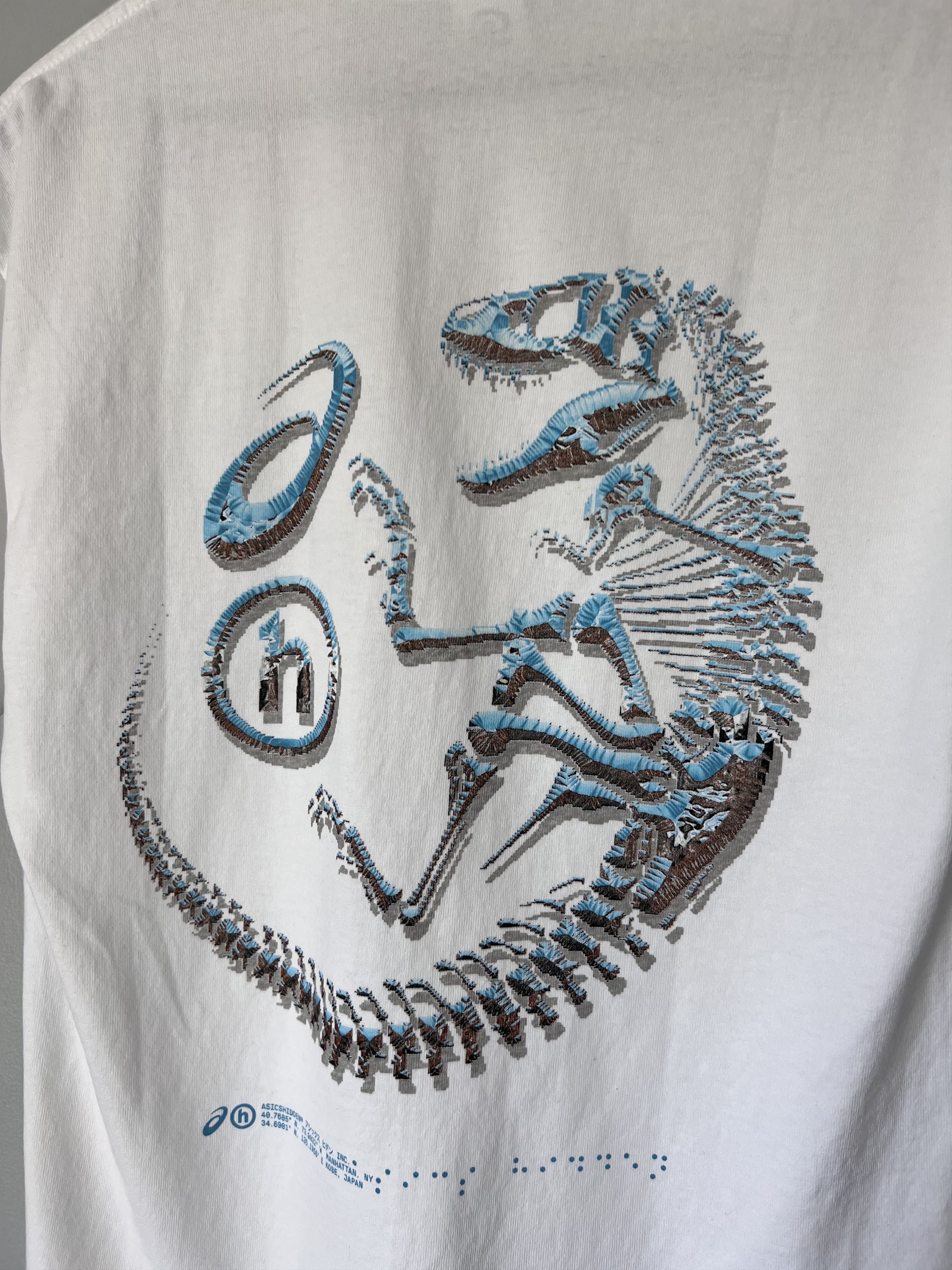 Asics × HIDDEN Hidden NY Asics Fossilized Tee in White Size US S / EU 44-46 / 1 - 2 Thumbnail