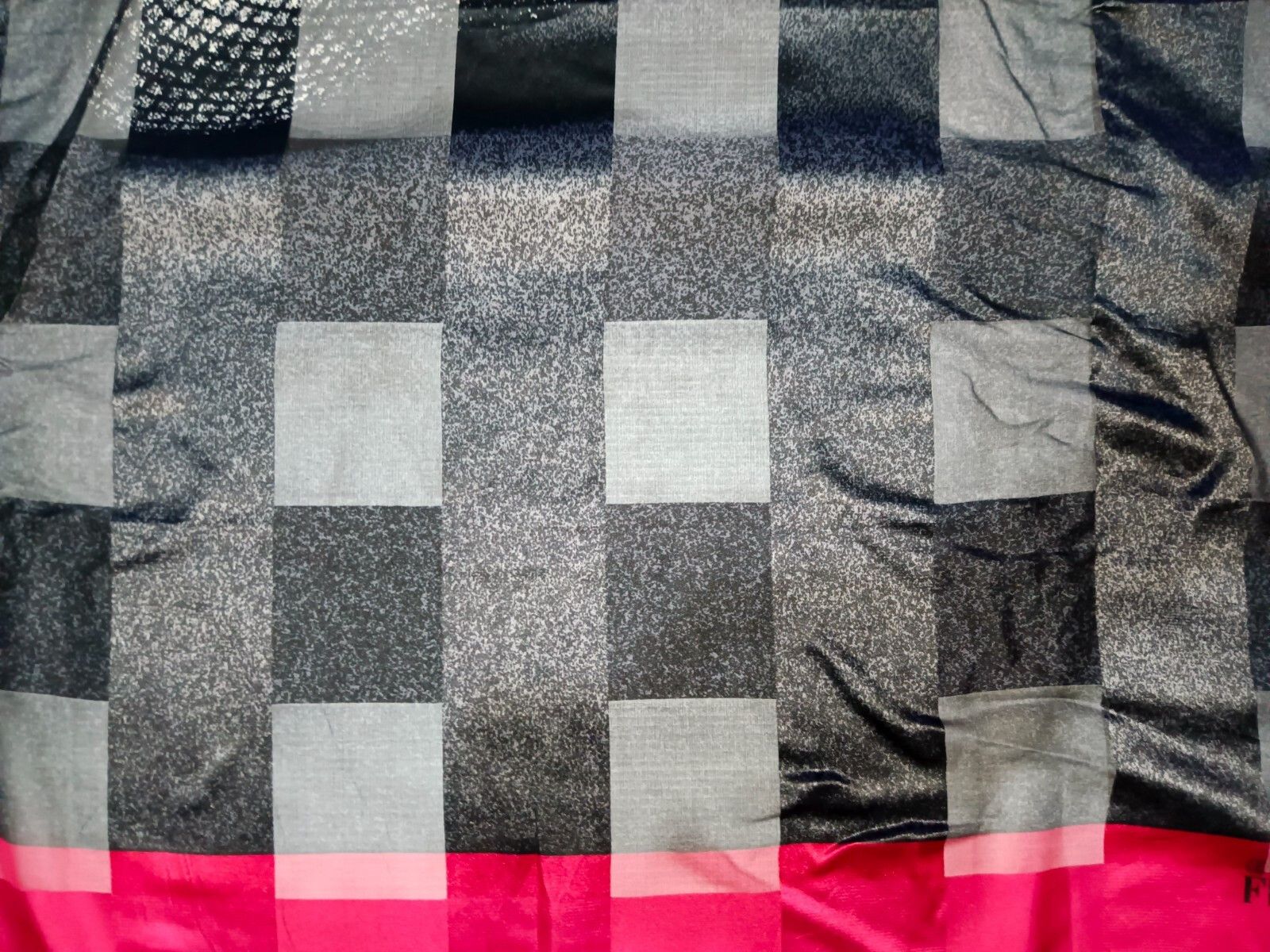 Gianfranco Ferre GIANFRANCO FERRE Italy Large Woman Black Red Pink Silk Scarf Size ONE SIZE - 6 Thumbnail