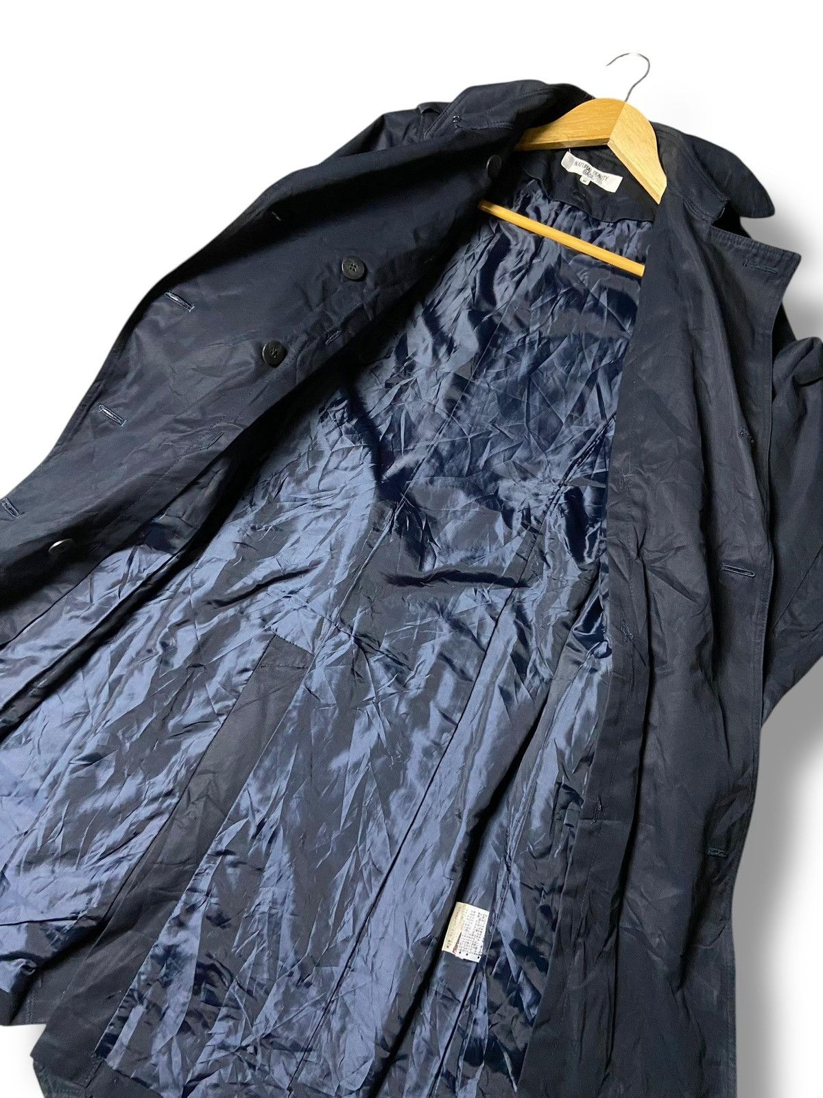 Japanese Brand Natural Beauty Basic Double Breasted Trench Coat (163) Size M / US 6-8 / IT 42-44 - 2 Thumbnail