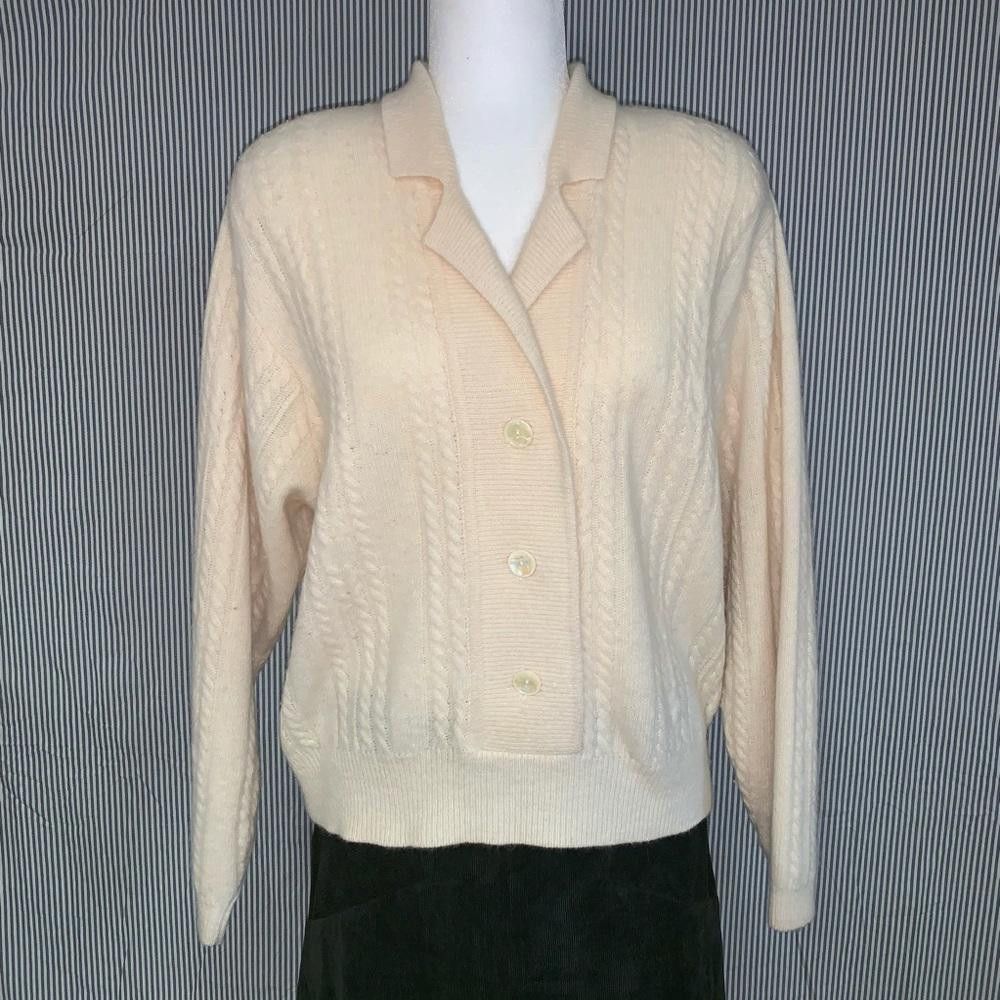Designer VINTAGE Jeanne Pierre Lambswool/Angora Sweater, M Size M / US 6-8 / IT 42-44 - 1 Thumbnail