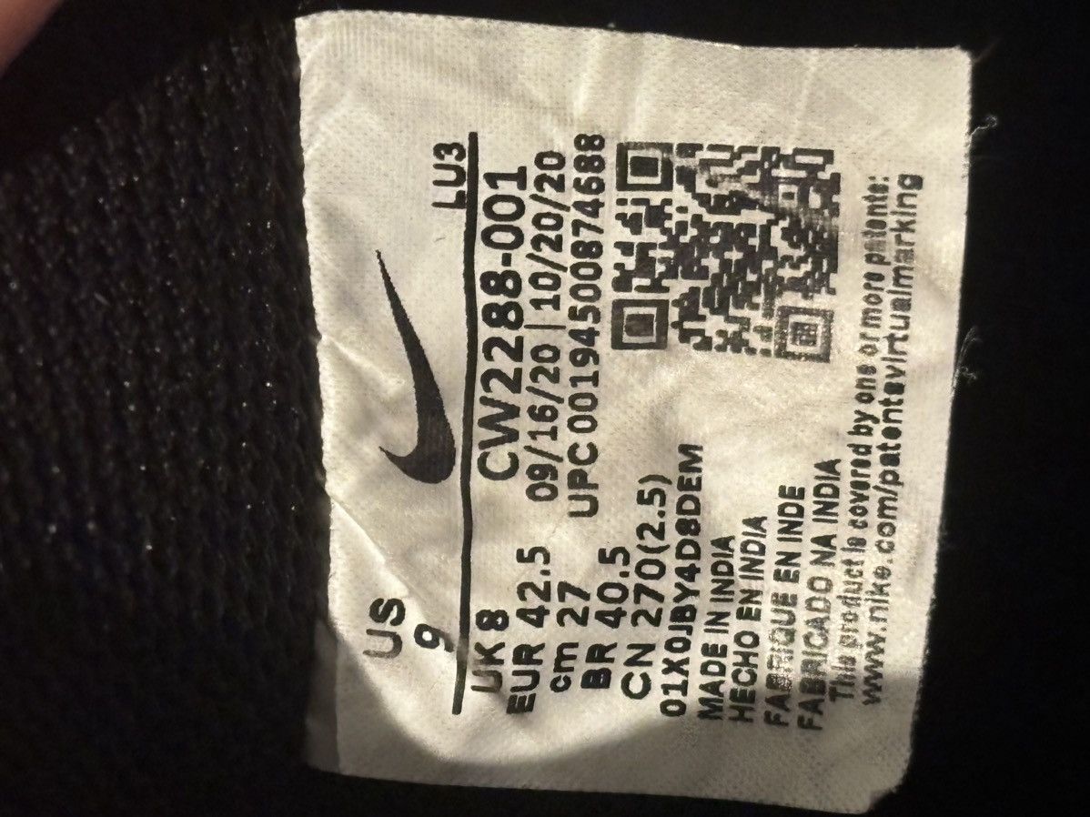 Chrome Hearts Chrome Hearts x Nike Black AF1 Size US 9 / EU 42 - 13 Thumbnail