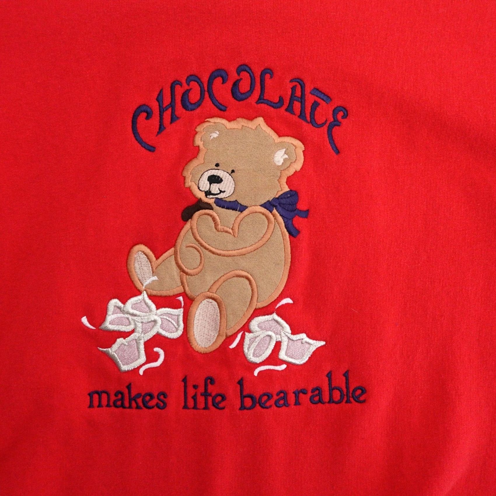 CHOCOOLATE VINTAGE M&C ENERGY SPORTSWEAR Sweater Adult XL Red Bear Christmas Chocolate Theme Mens Size US XL / EU 56 / 4 - 2 Thumbnail