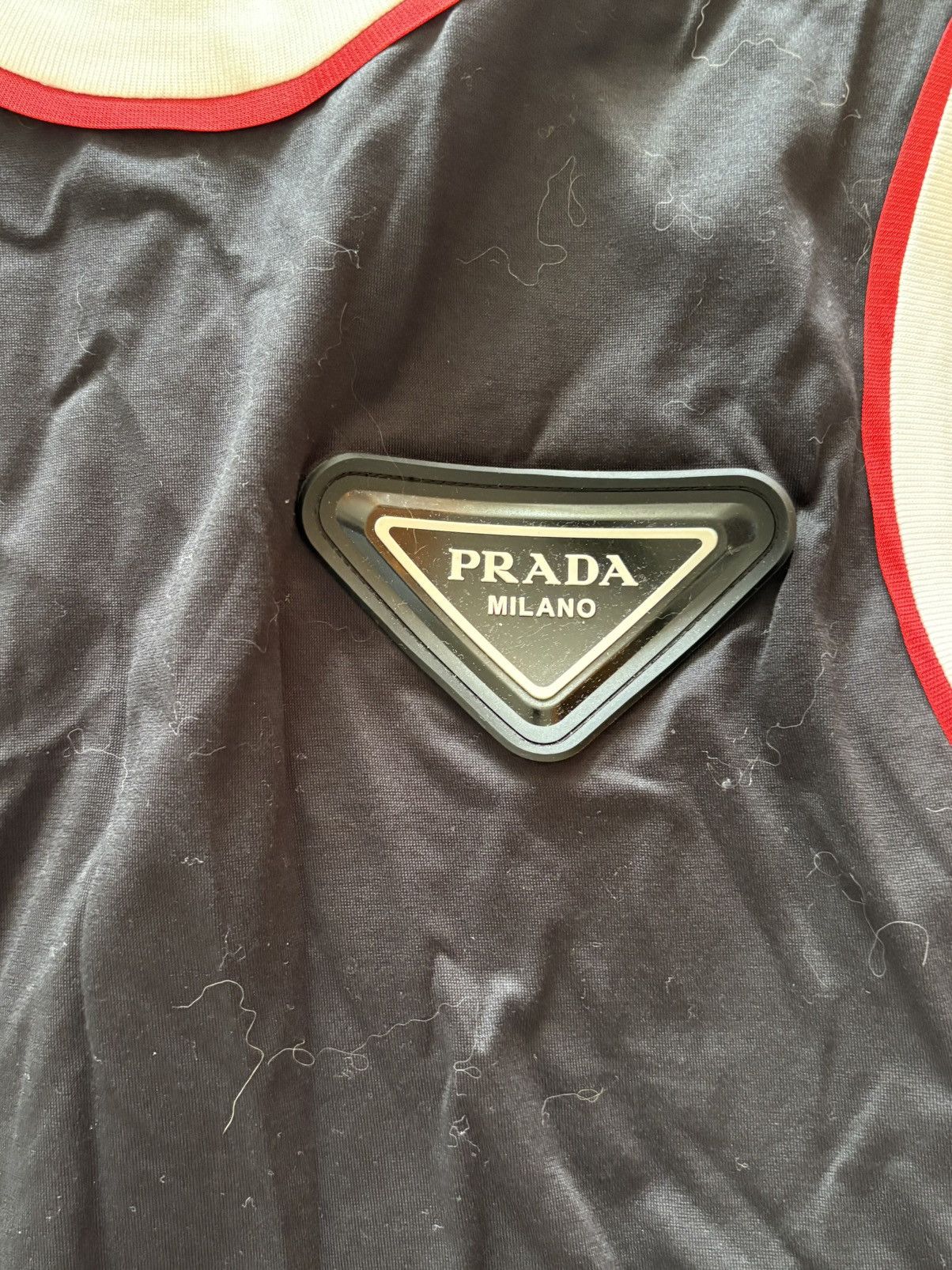 Prada FW20 Triangle Logo Basketball Style Tank Top Size US S / EU 44-46 / 1 - 3 Thumbnail