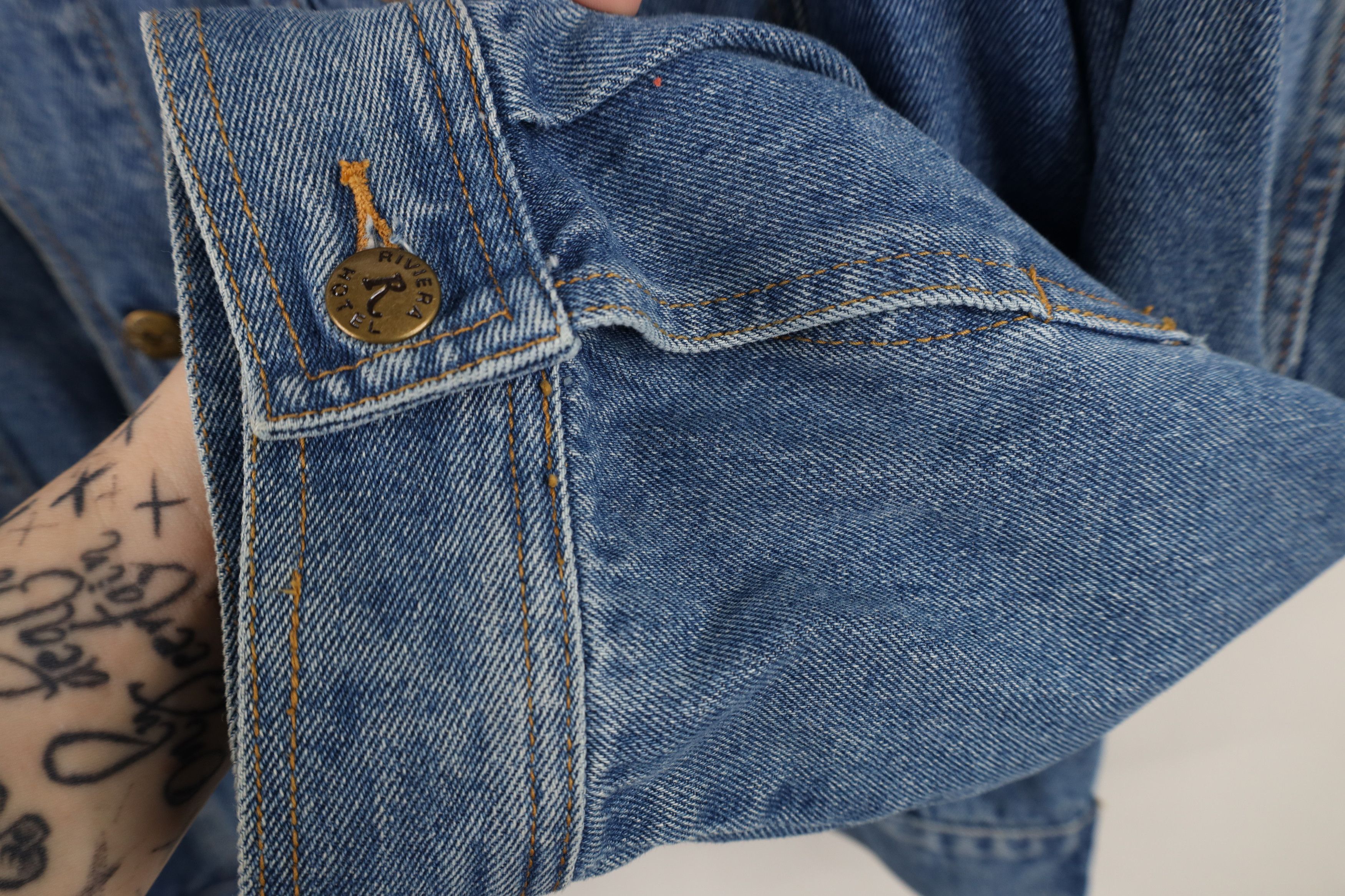 Vintage Vintage 90s Streetwear Riviera Casino Denim Trucker Jacket Size US XXL / EU 58 / 5 - 7 Thumbnail