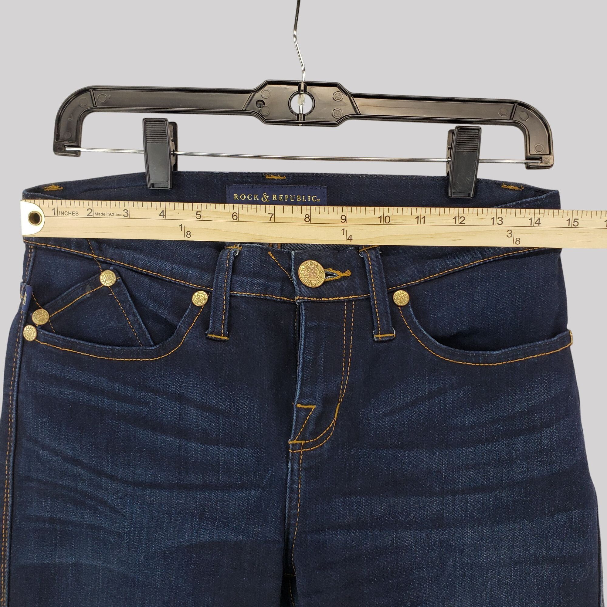 Rock & Republic Rock & Republic Berlin Skinny Mid-Rise Womens Jeans Size 6 Size 28" / US 6 / IT 42 - 9 Thumbnail
