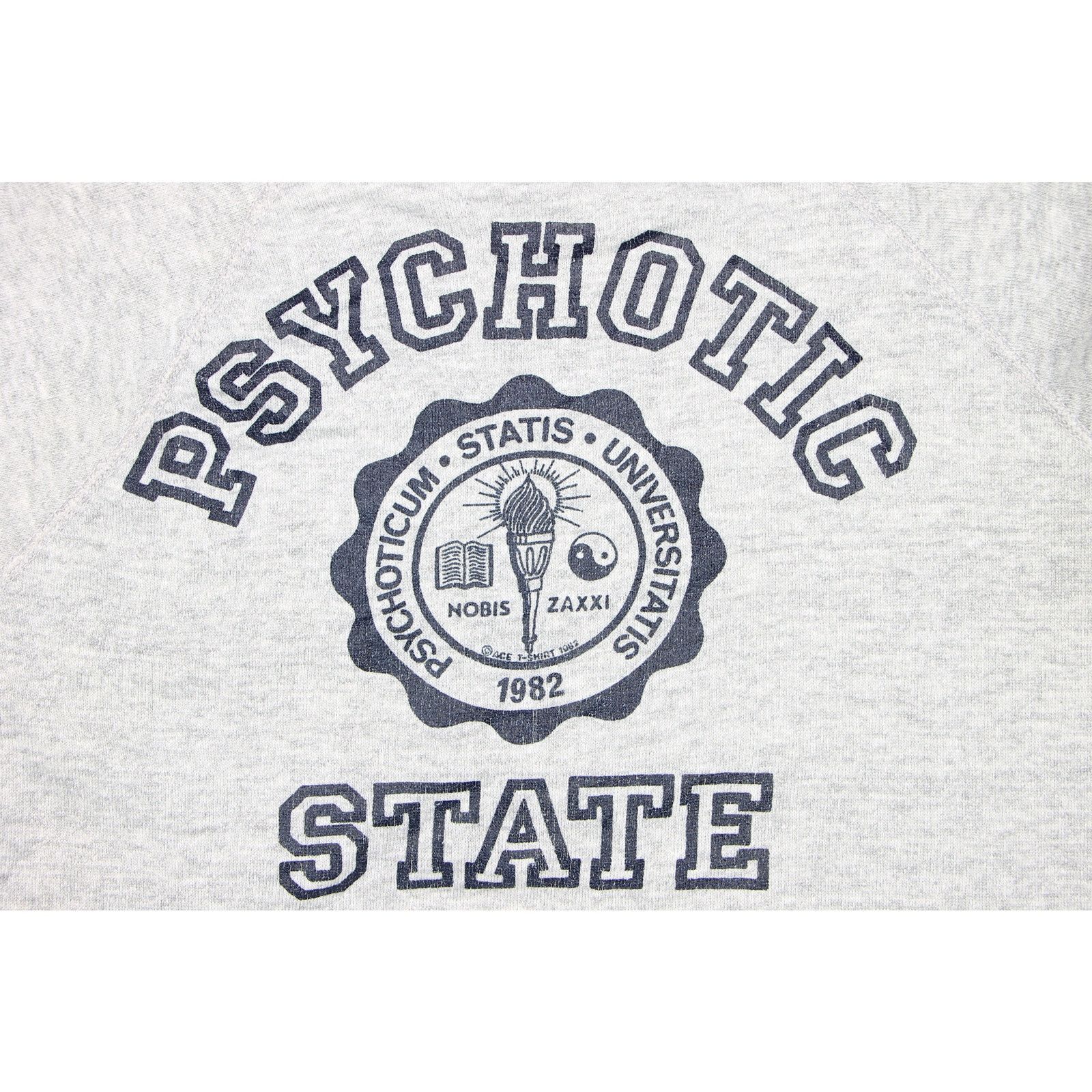 Vintage 80s Vintage Psychotic State College Crew Neck Sweatshirt XS Size US XS / EU 42 / 0 - 3 Thumbnail