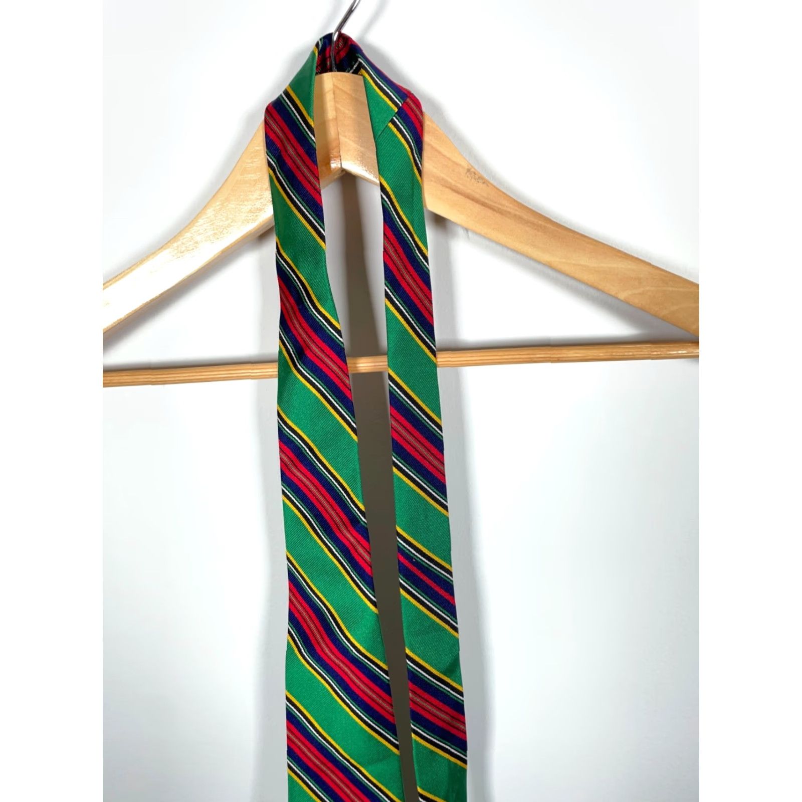 Polo Ralph Lauren VINTAGE Polo Ralph Lauren Silk Tie Green Red Striped 57" Preppy Necktie Mens Size US M / EU 48-50 / 2 - 5 Thumbnail