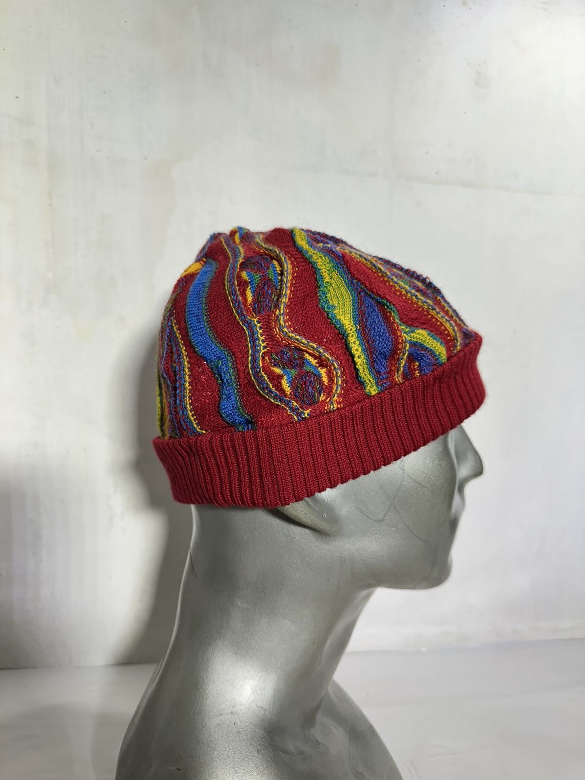 Handmade Purely Australian Coogi Style Multicolour Beanie Hats Size ONE SIZE - 5 Thumbnail