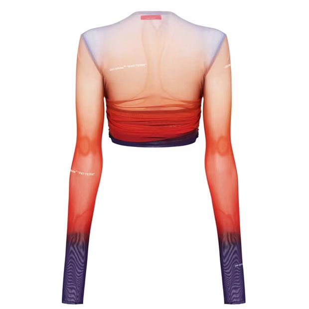 Off-White o1g2r1mq1224 Crop Top in Multicolor Size L / US 10 / IT 46 - 5 Thumbnail