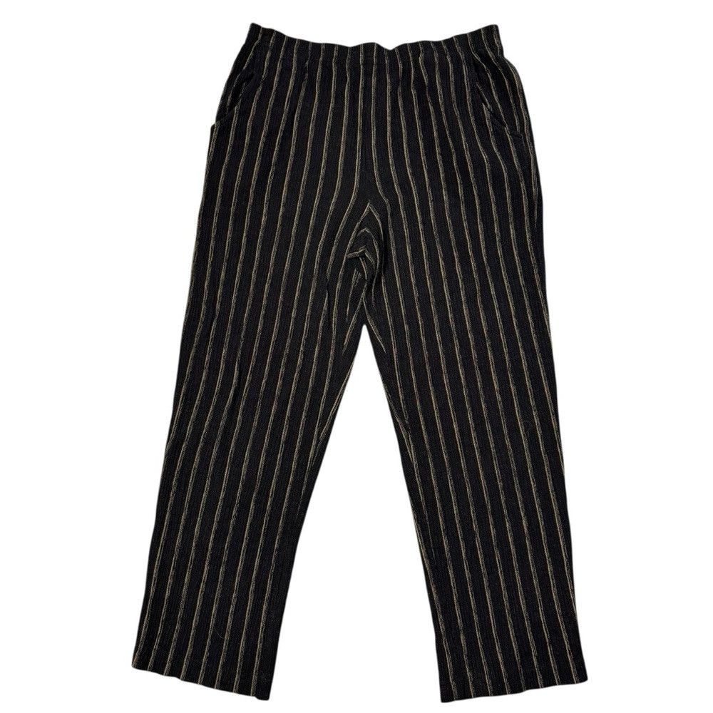 Jones New York Jones New York Linen Blend Textured Striped Pull On Pants S Size 32" / US 10 / IT 46 - 1 Thumbnail