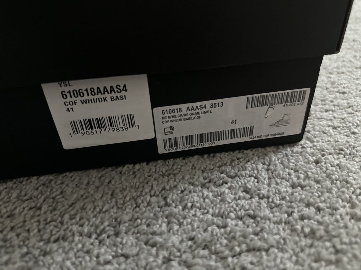 Saint Laurent Paris Saint Laurent SL24 High Top Sneakers Size US 8 / EU 41 - 2 Thumbnail