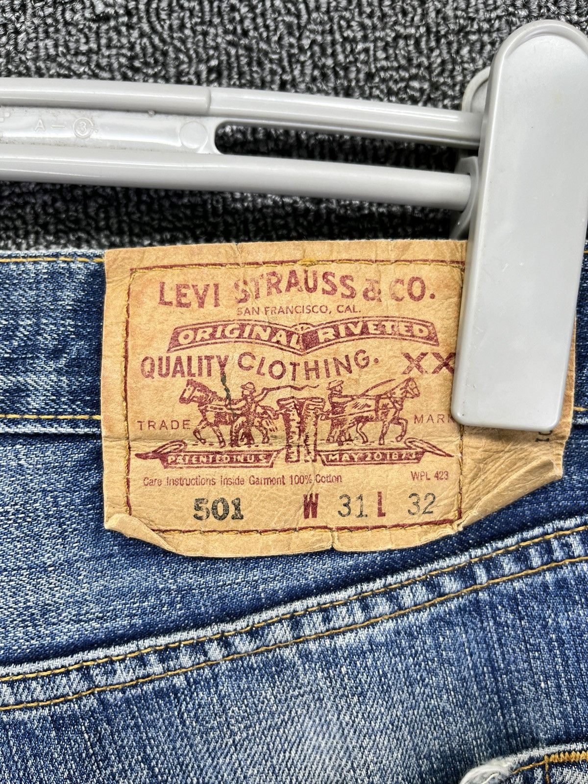 Levi's Vintage 90s Levis 501 Rare Trashed Jeans Denim Pants Size US 31 - 8 Thumbnail