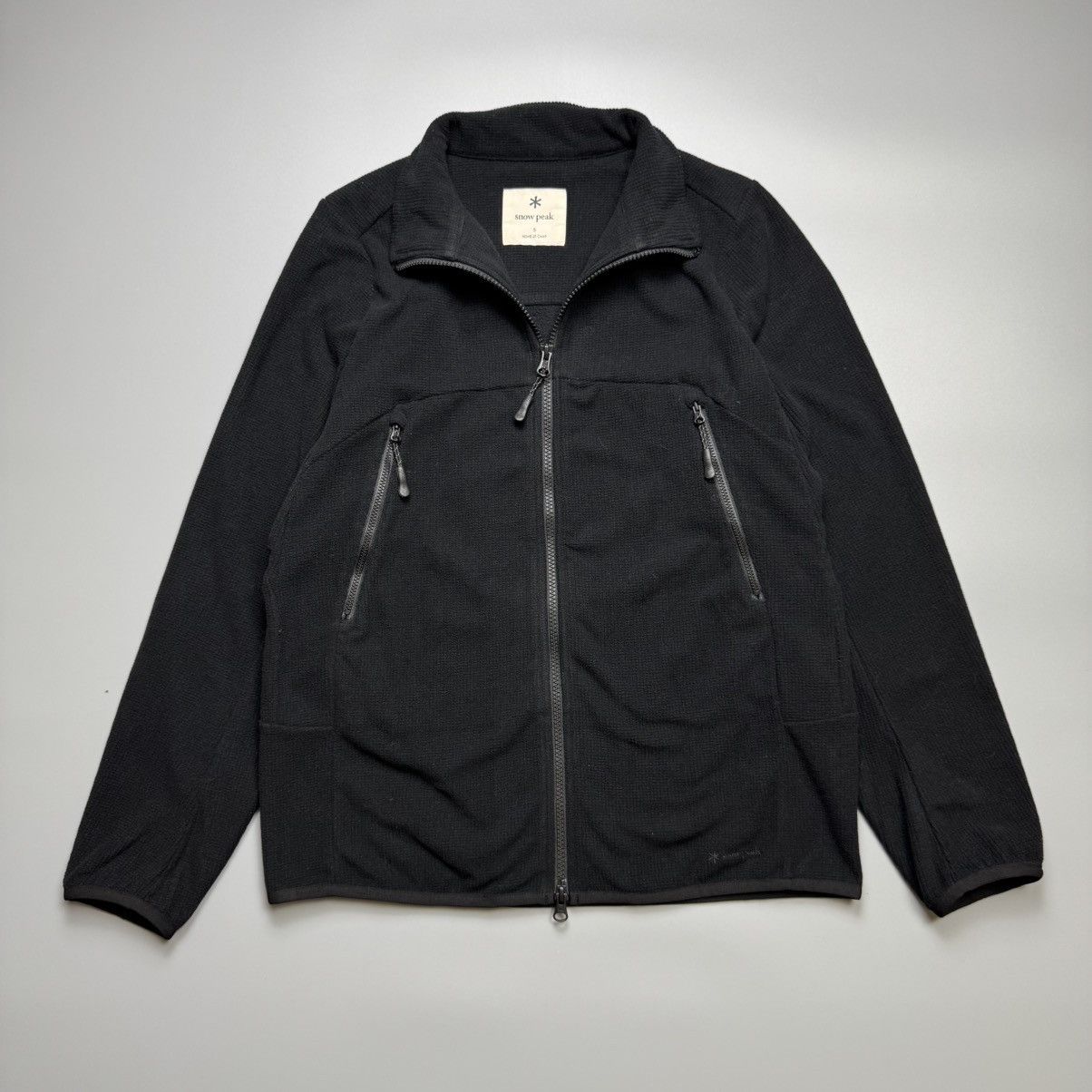 Snow Peak Snow Peak - Grid Micro Fleece Black Jacket Size US S / EU 44-46 / 1 - 2 Thumbnail